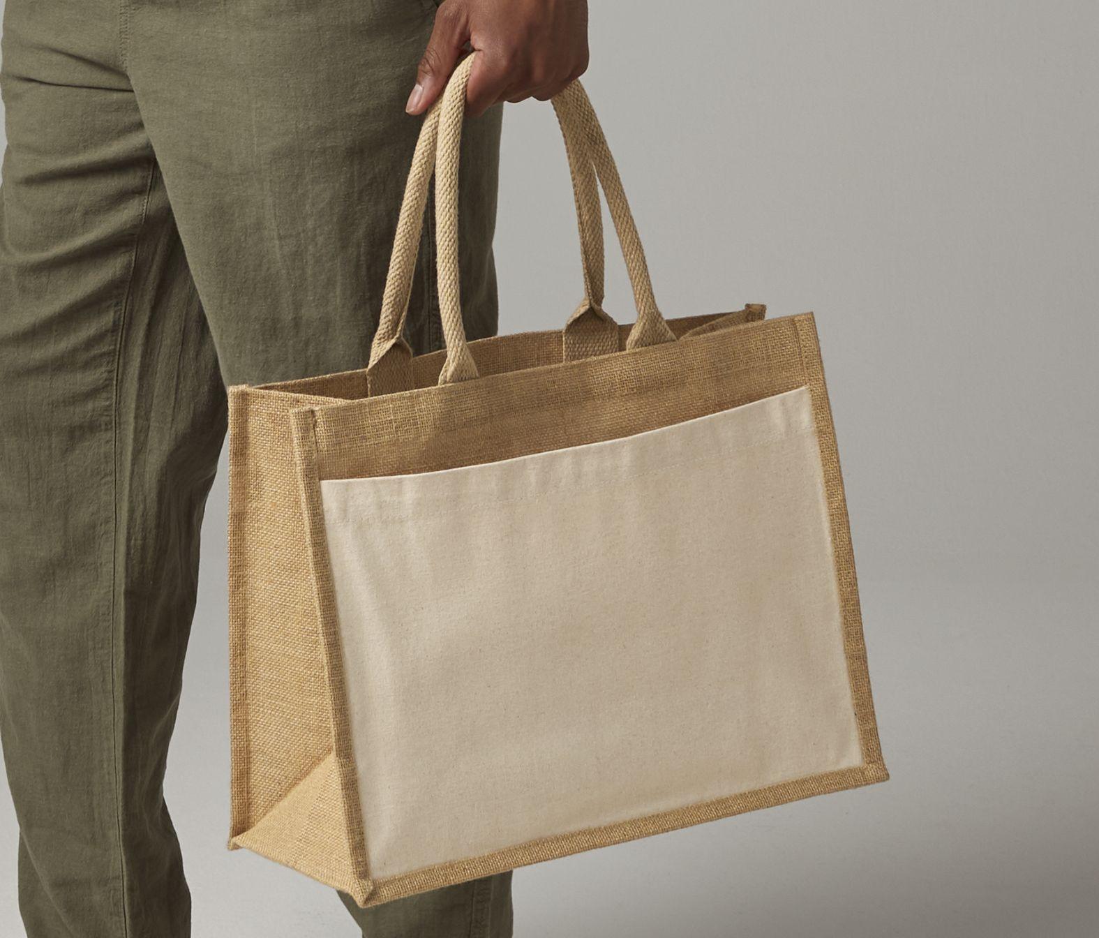 Grand sac en toile de jute