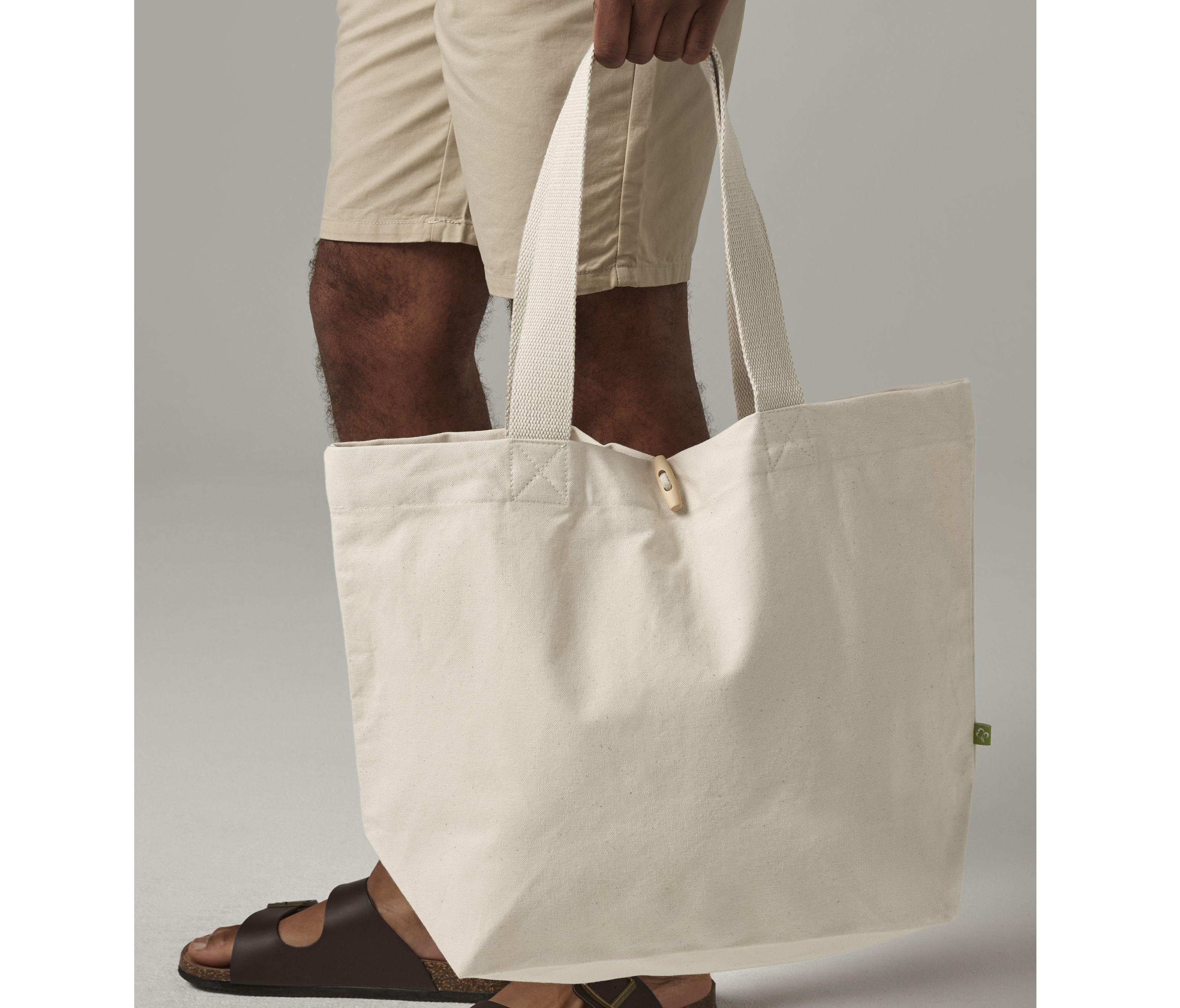 Sac shopping grand volume coton bio
