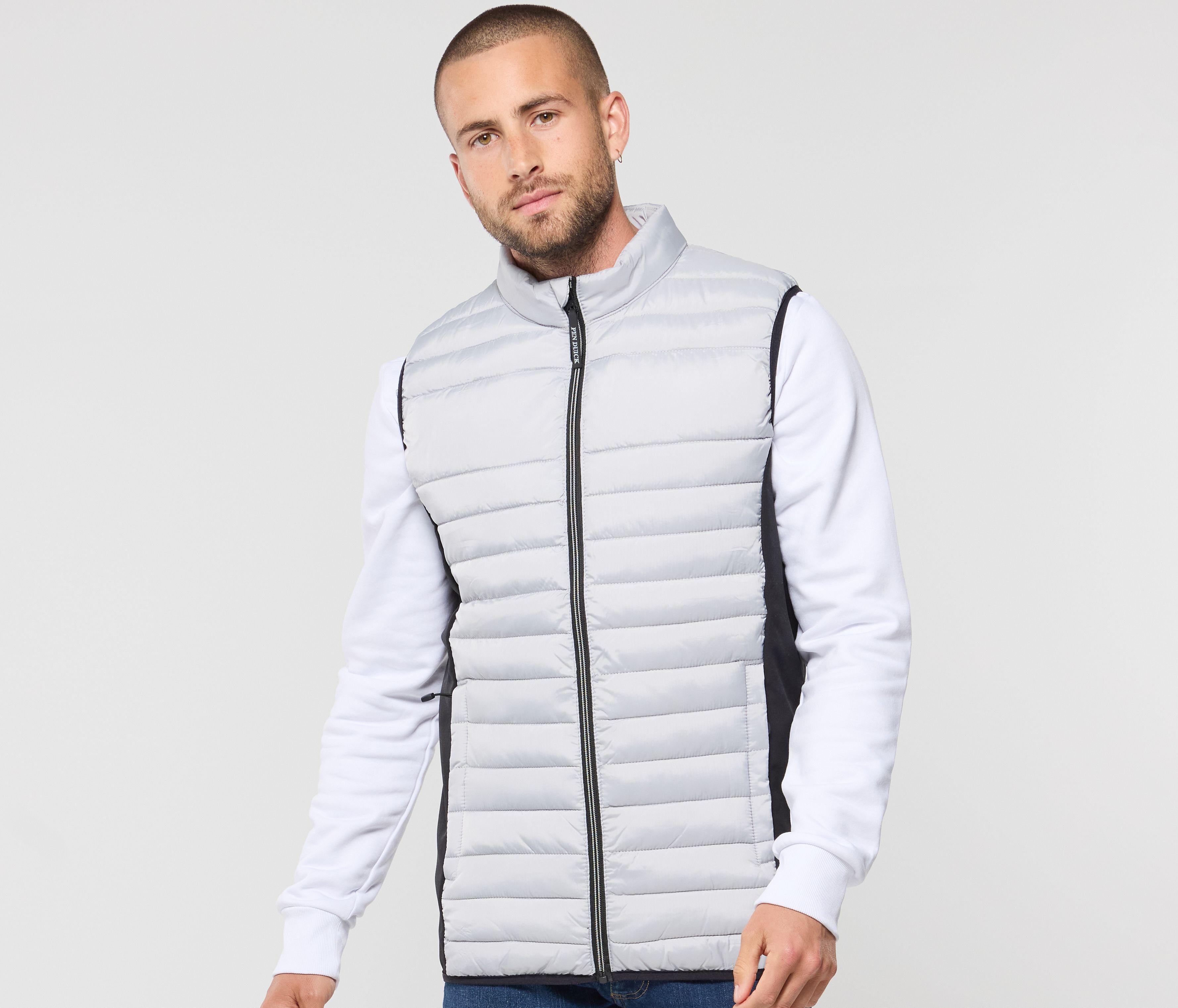 Bodywarmer bi-matière homme