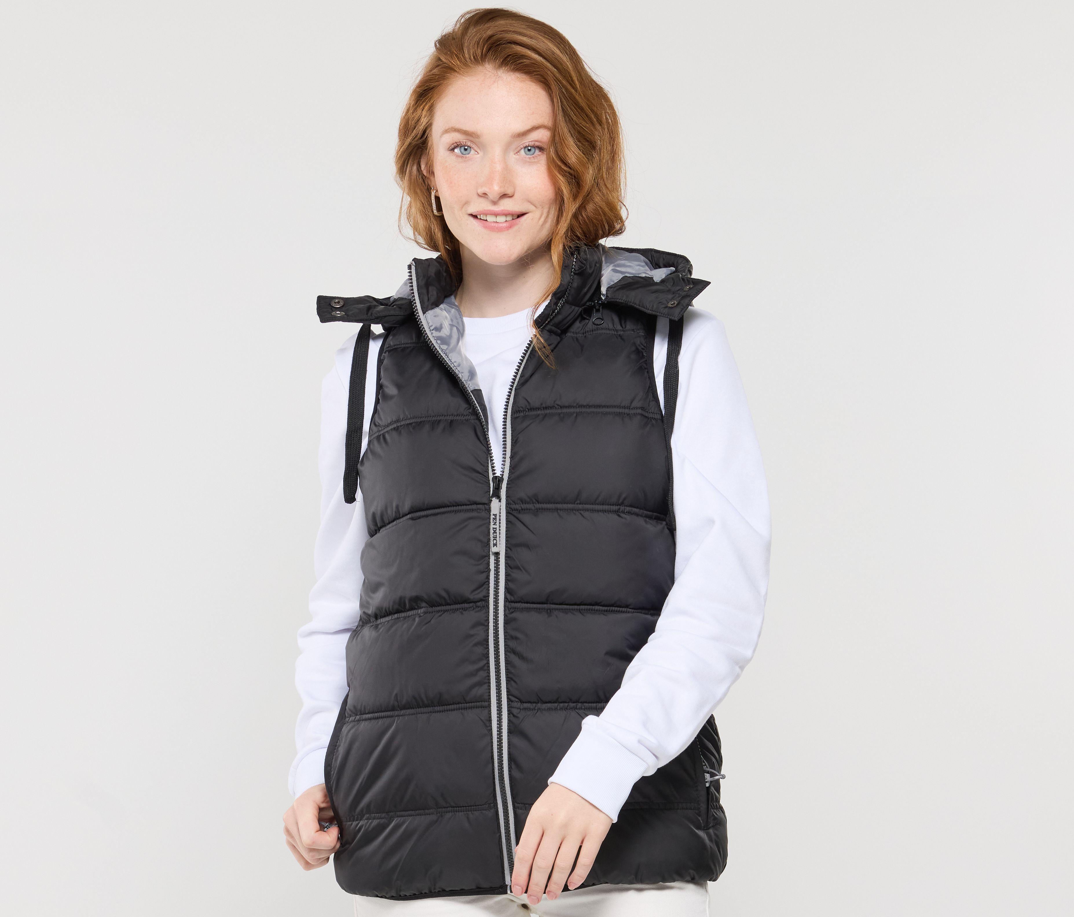 Bodywarmer doudoune femme avec capuche