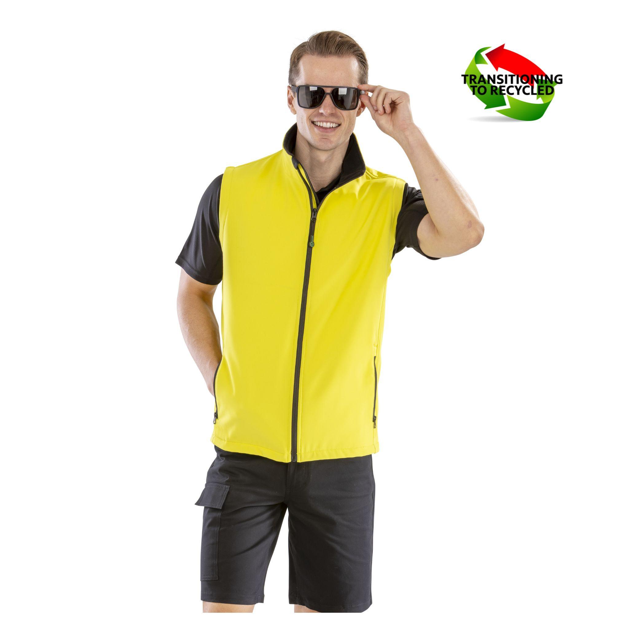 Bodywarmer Softshell imprimable homme