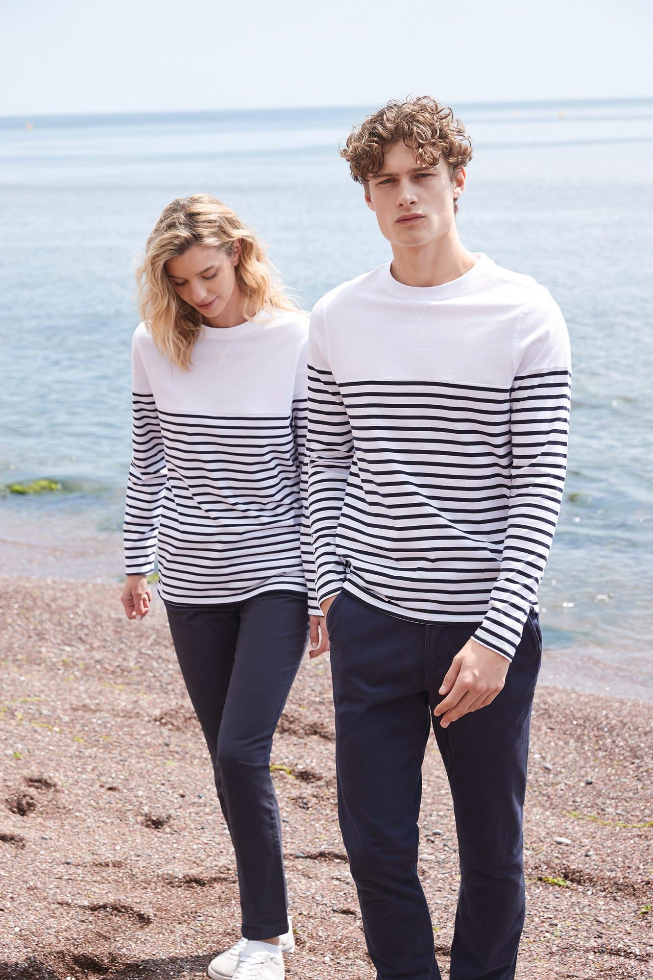 T-shirt breton à manches longues