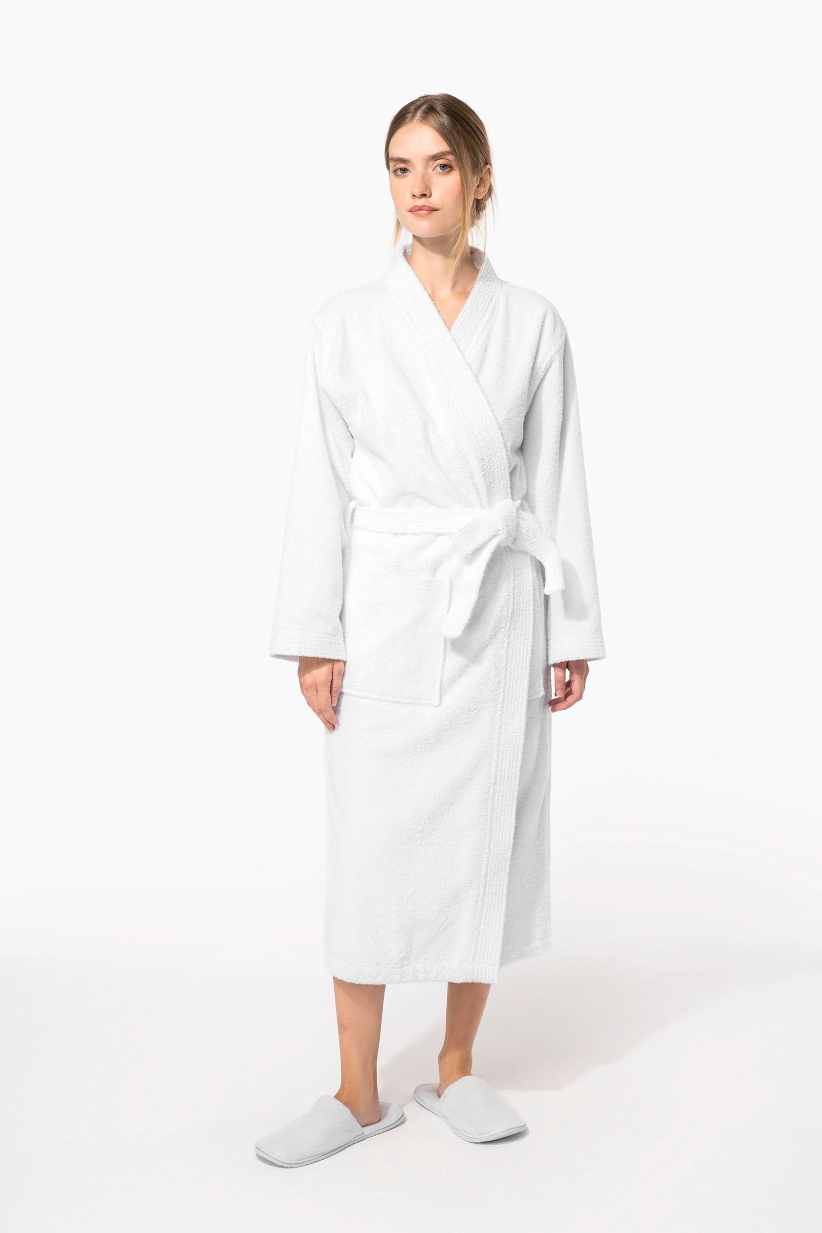 Peignoir col kimono