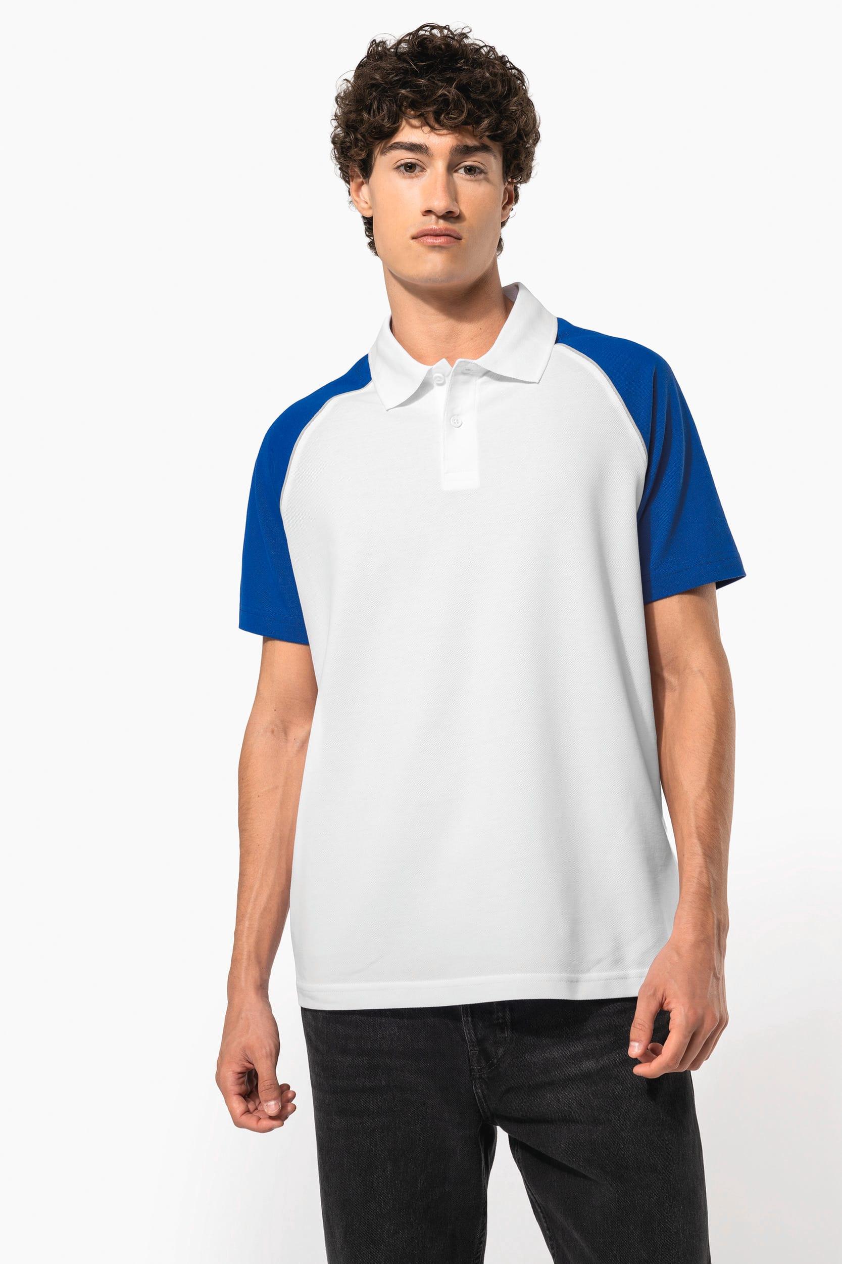 Polo baseball manches courtes