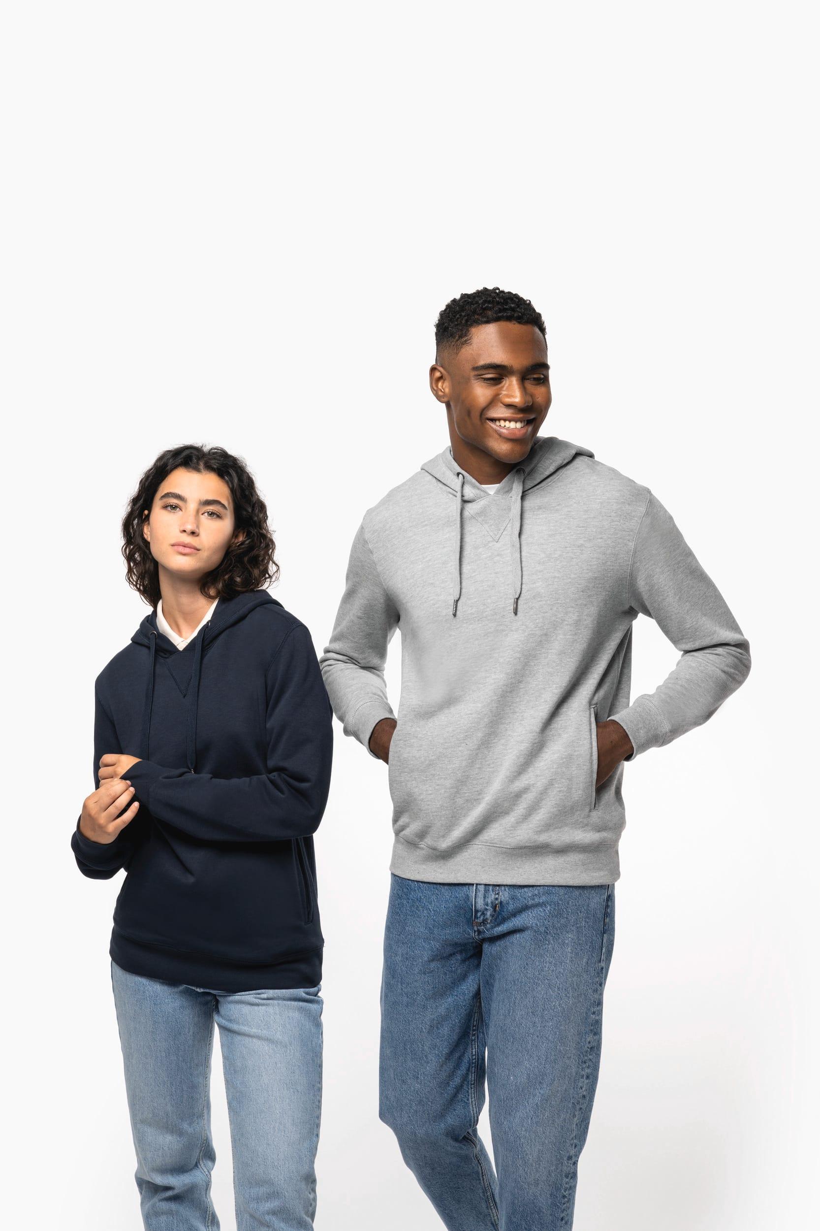 Sweat-shirt french terry écoresponsable à capuche unisexe