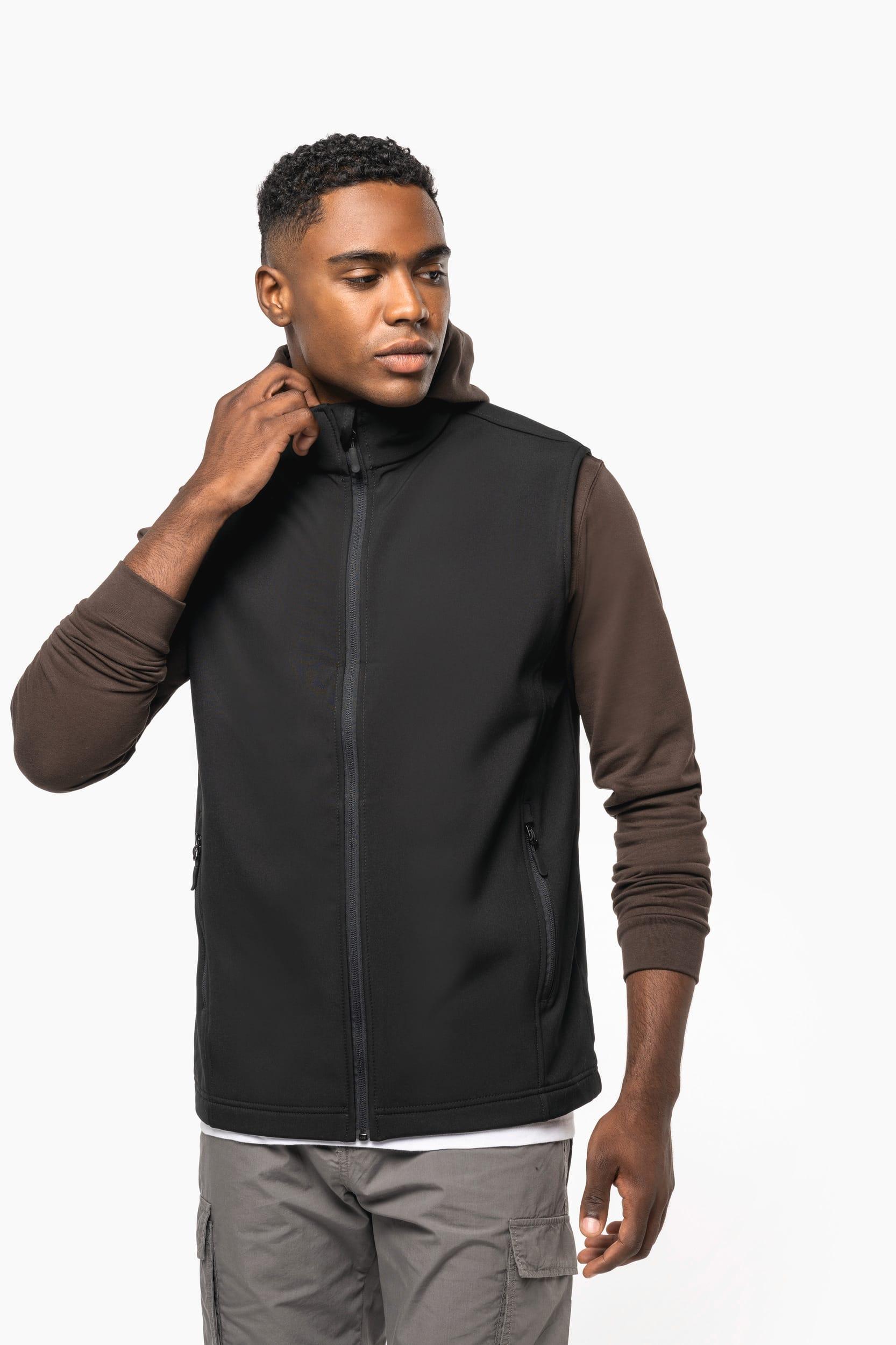 Bodywarmer softshell écoresponsable 2 couches unisexe