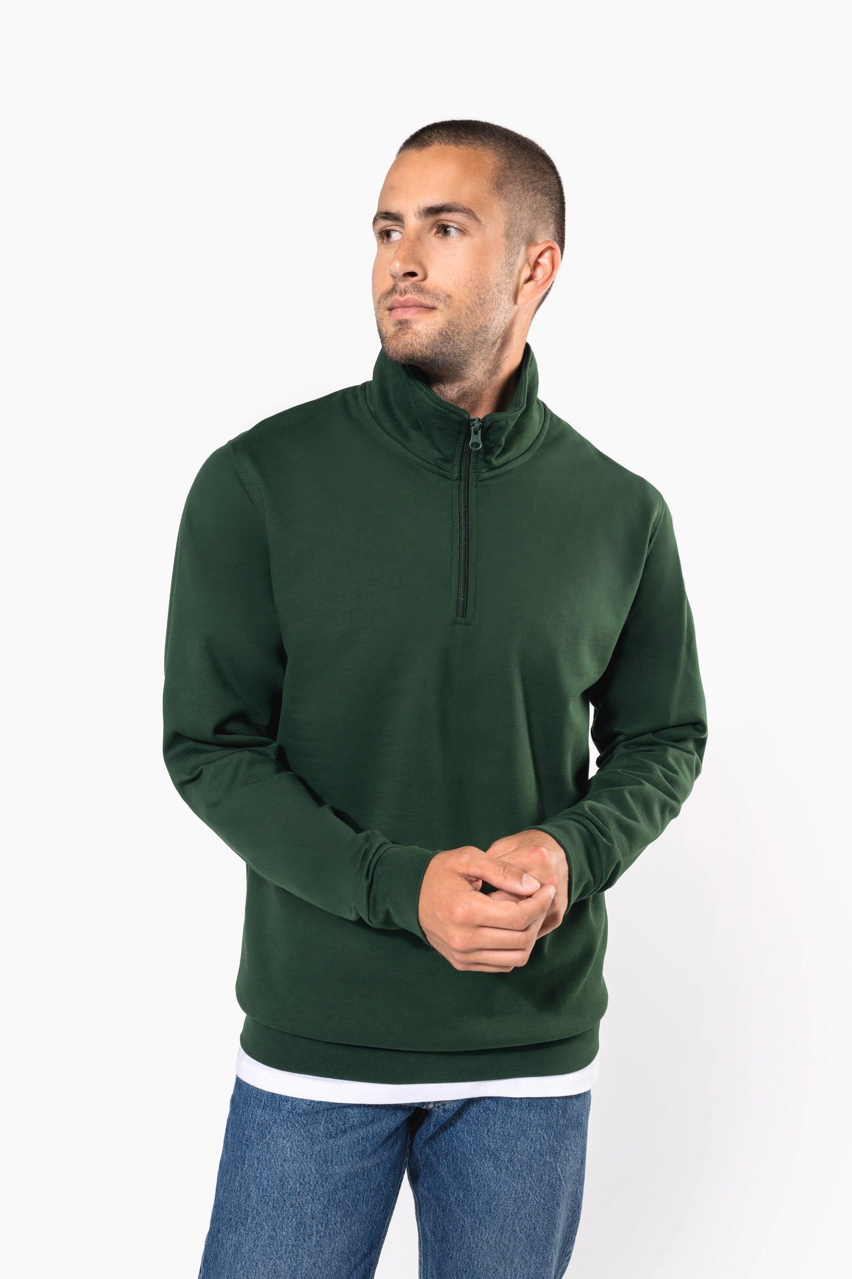 Sweat-shirt col zippé homme