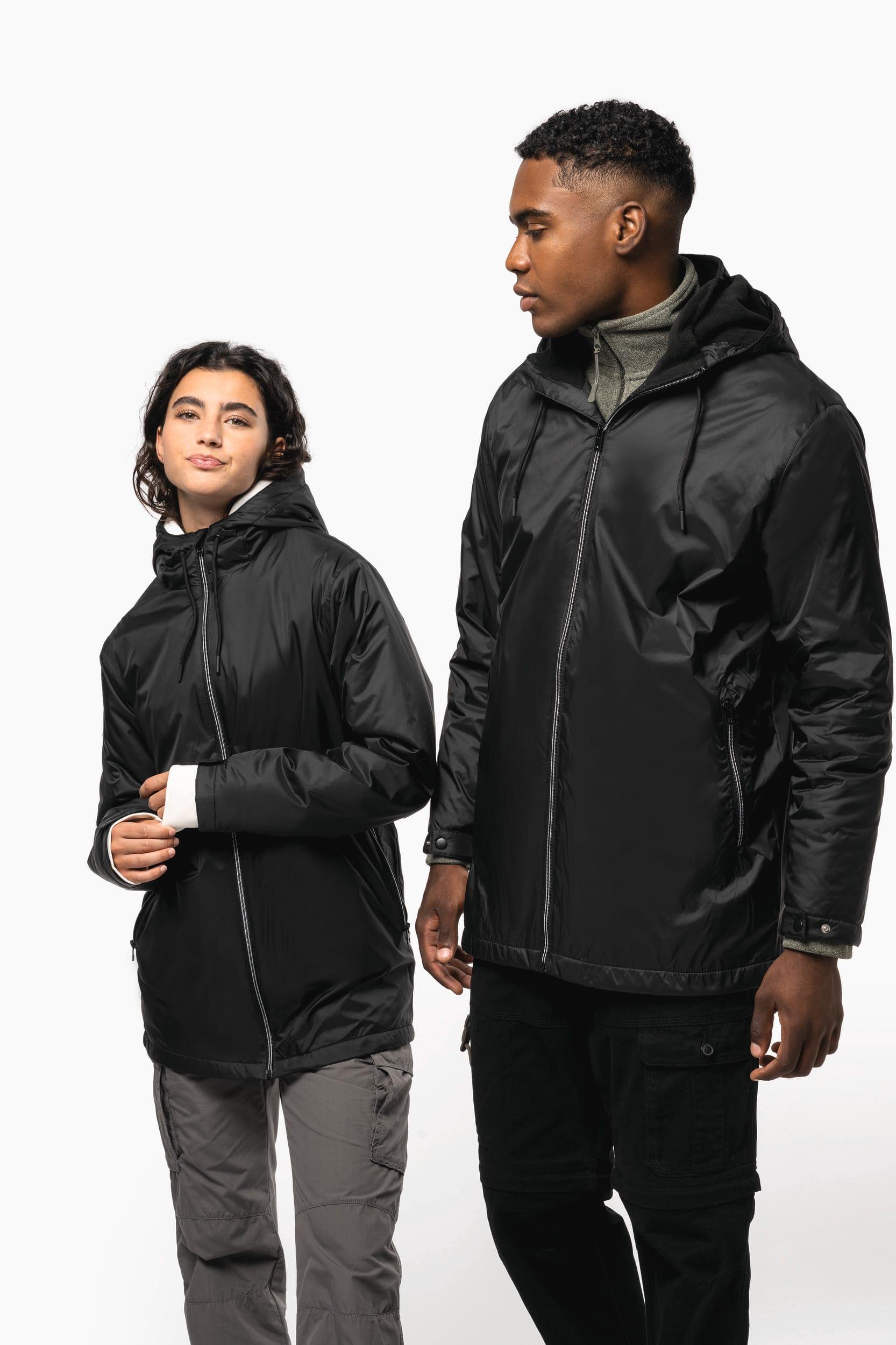 Veste à capuche avec doublure en micropolaire unisexe