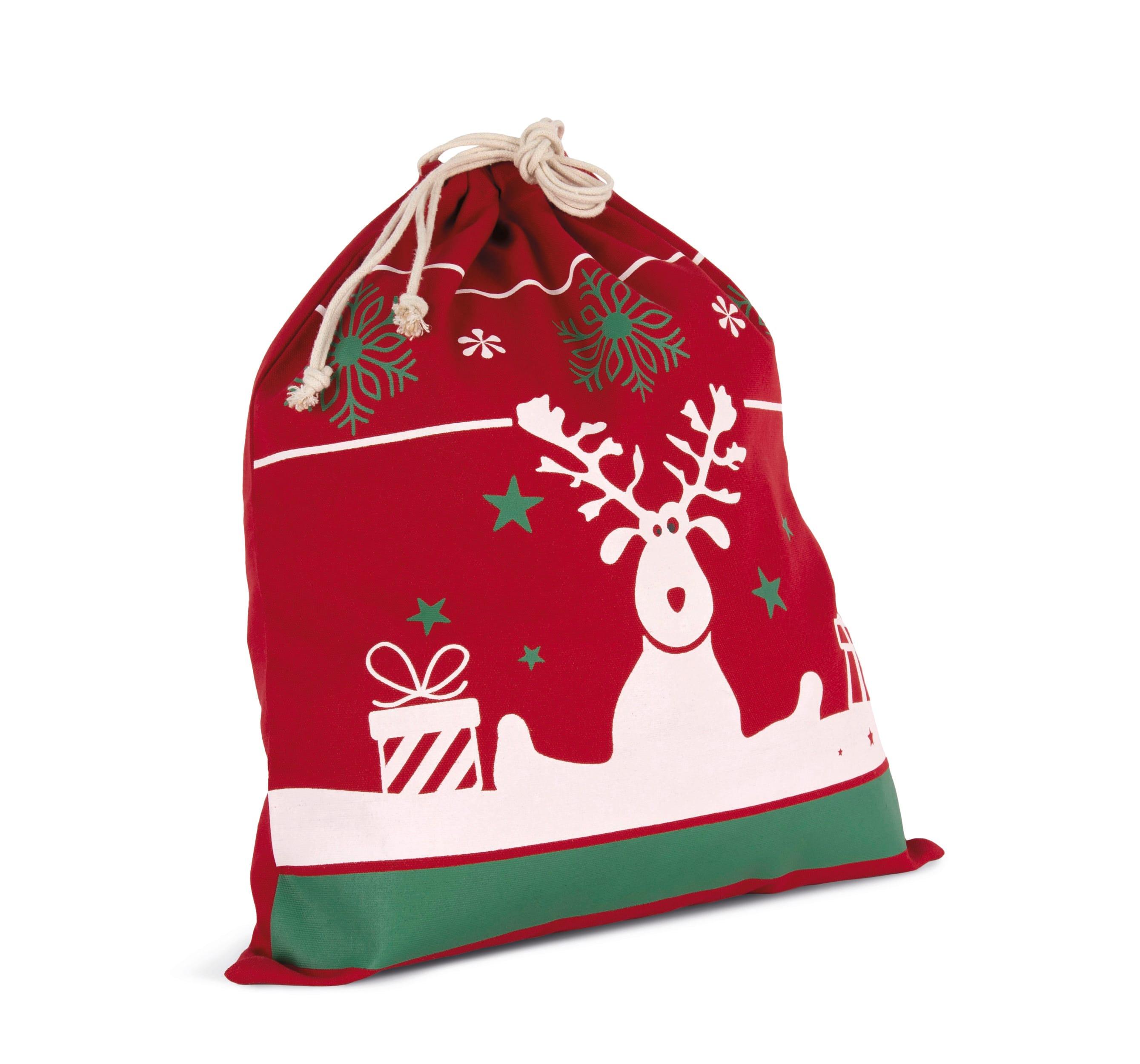 Sac avec cordon motifs de Noël