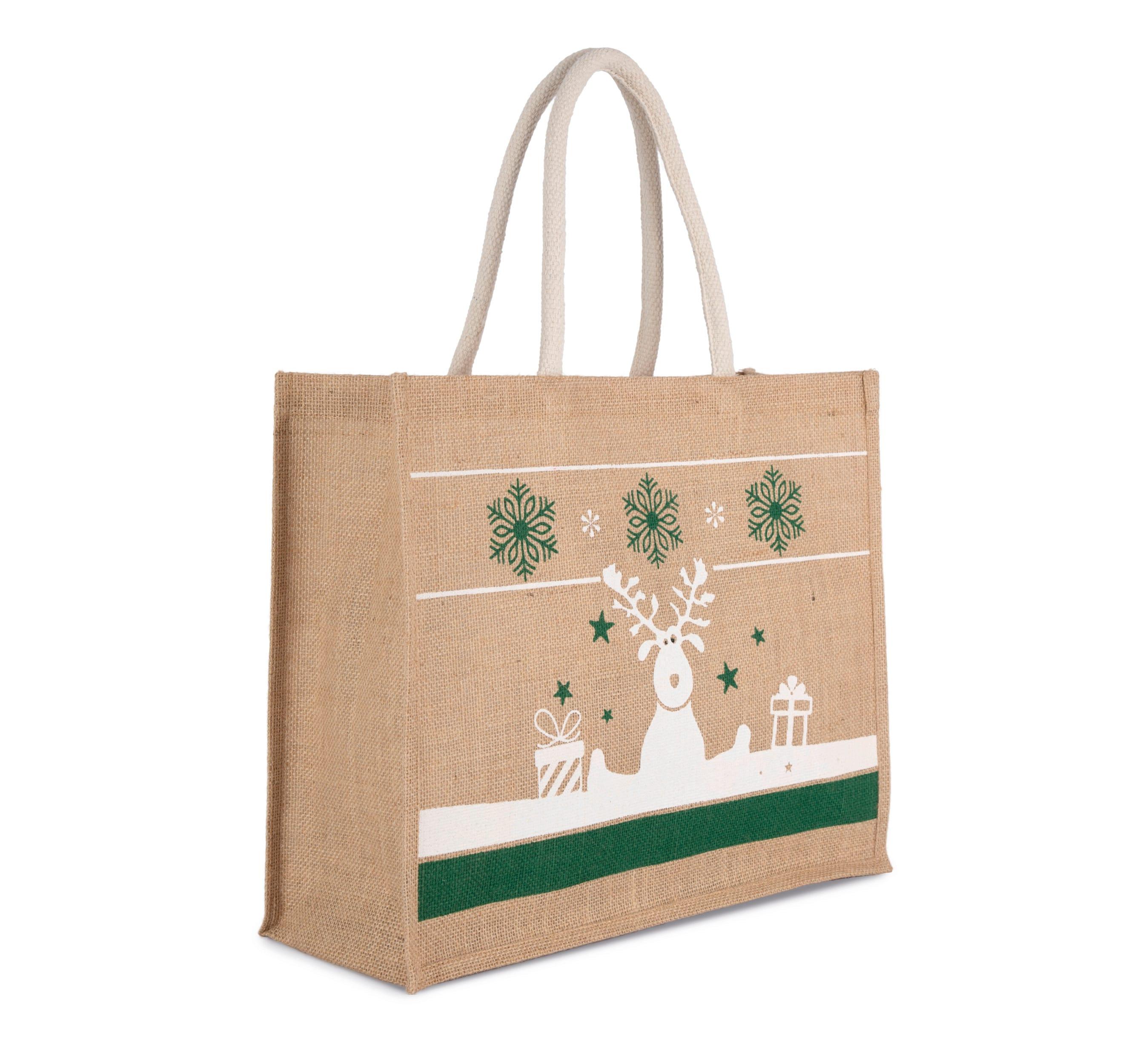 Sac shopping avec motifs de Noël