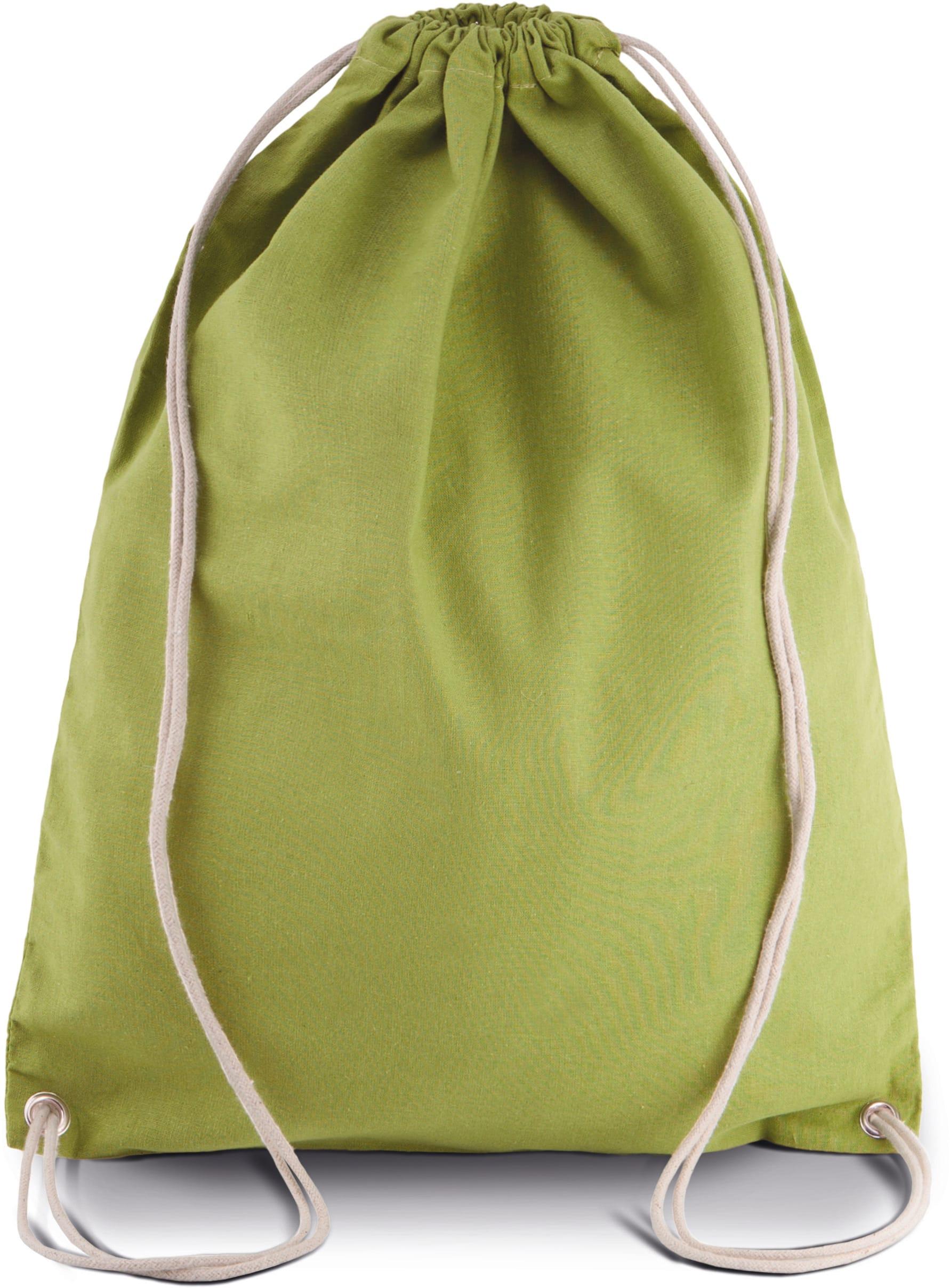 Sac à dos en coton avec cordelettes