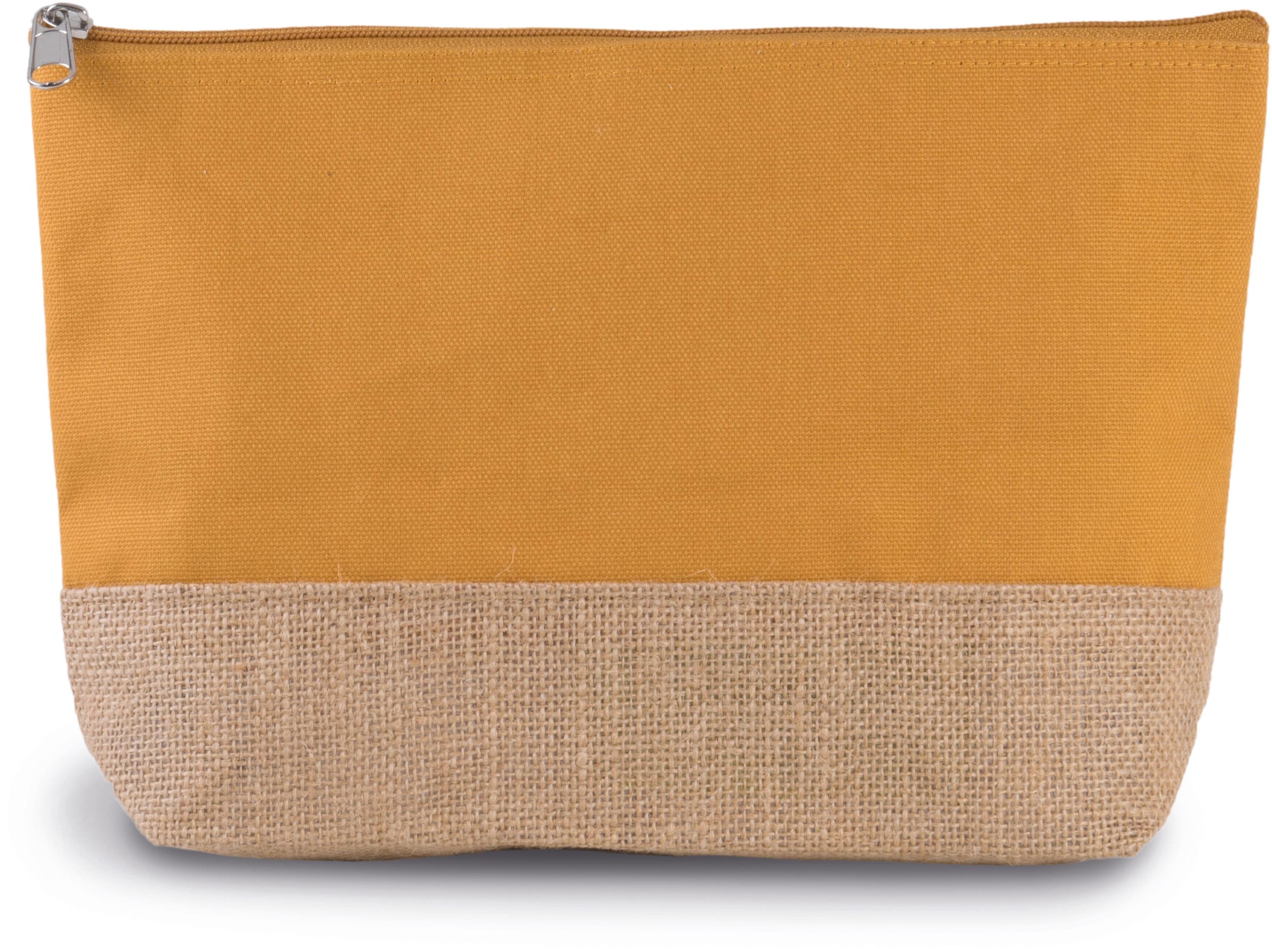 Pochette en toiles de coton et jute