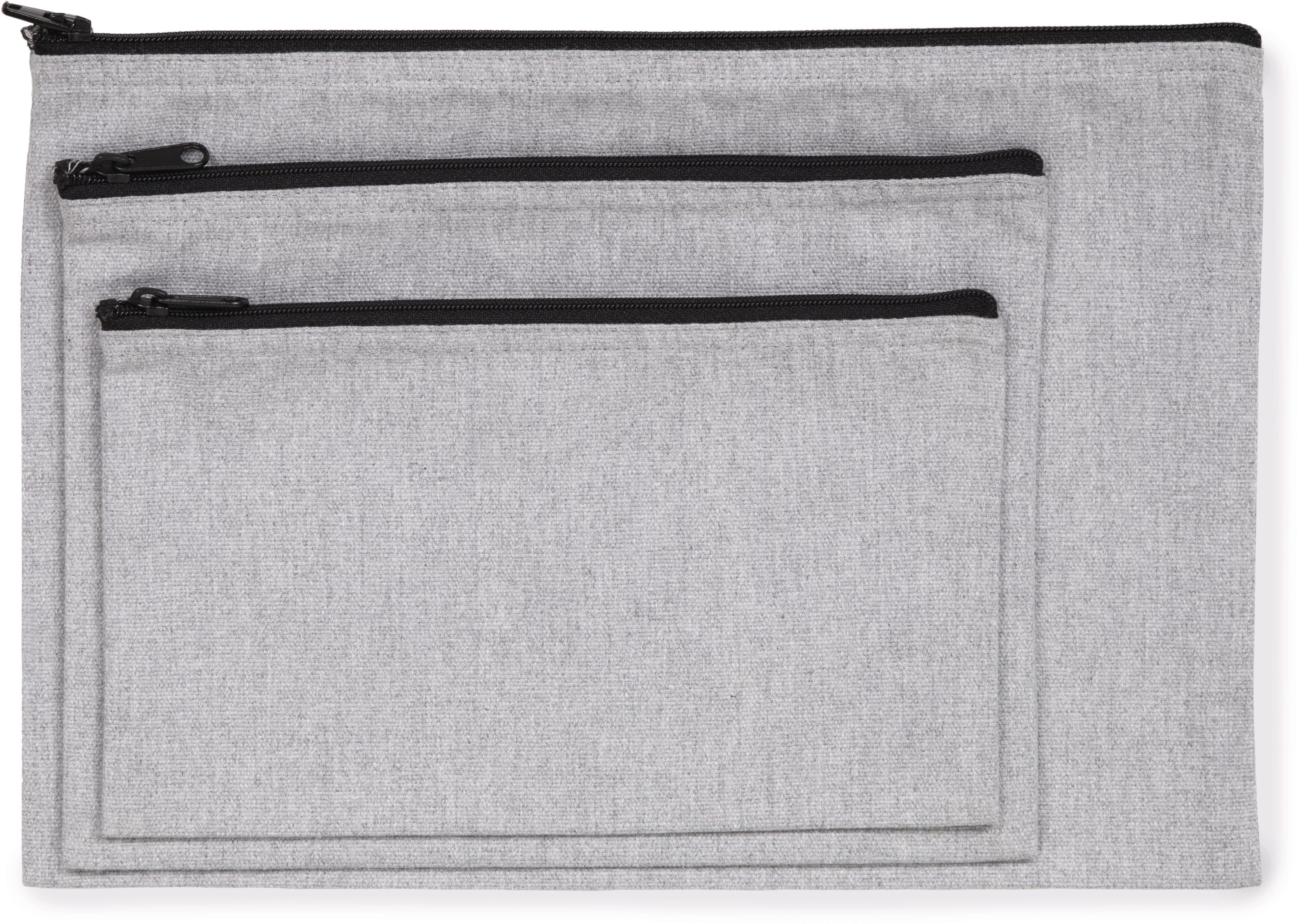 Pochette zippée recyclée