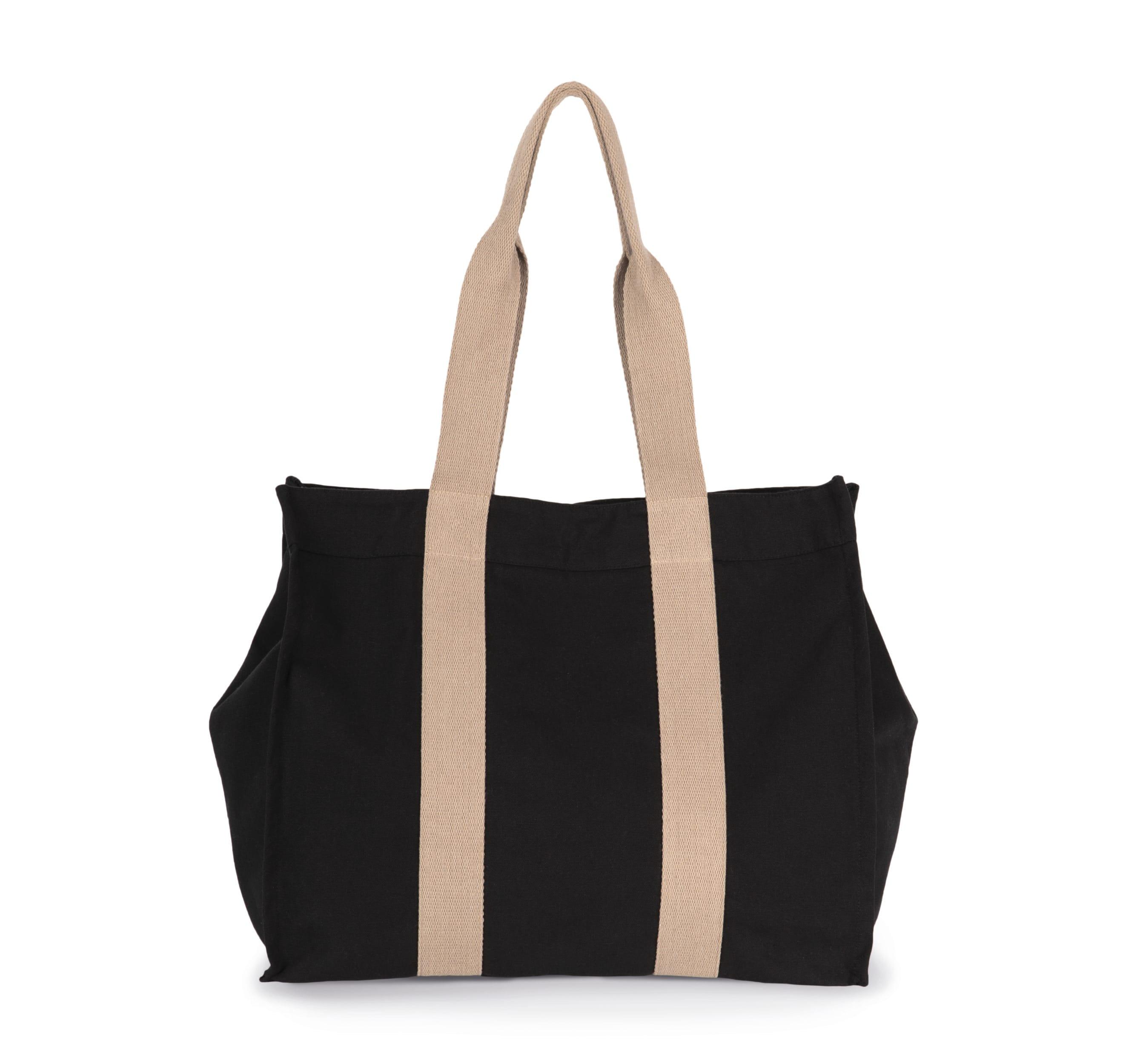 Grand sac shopping à soufflet recyclé