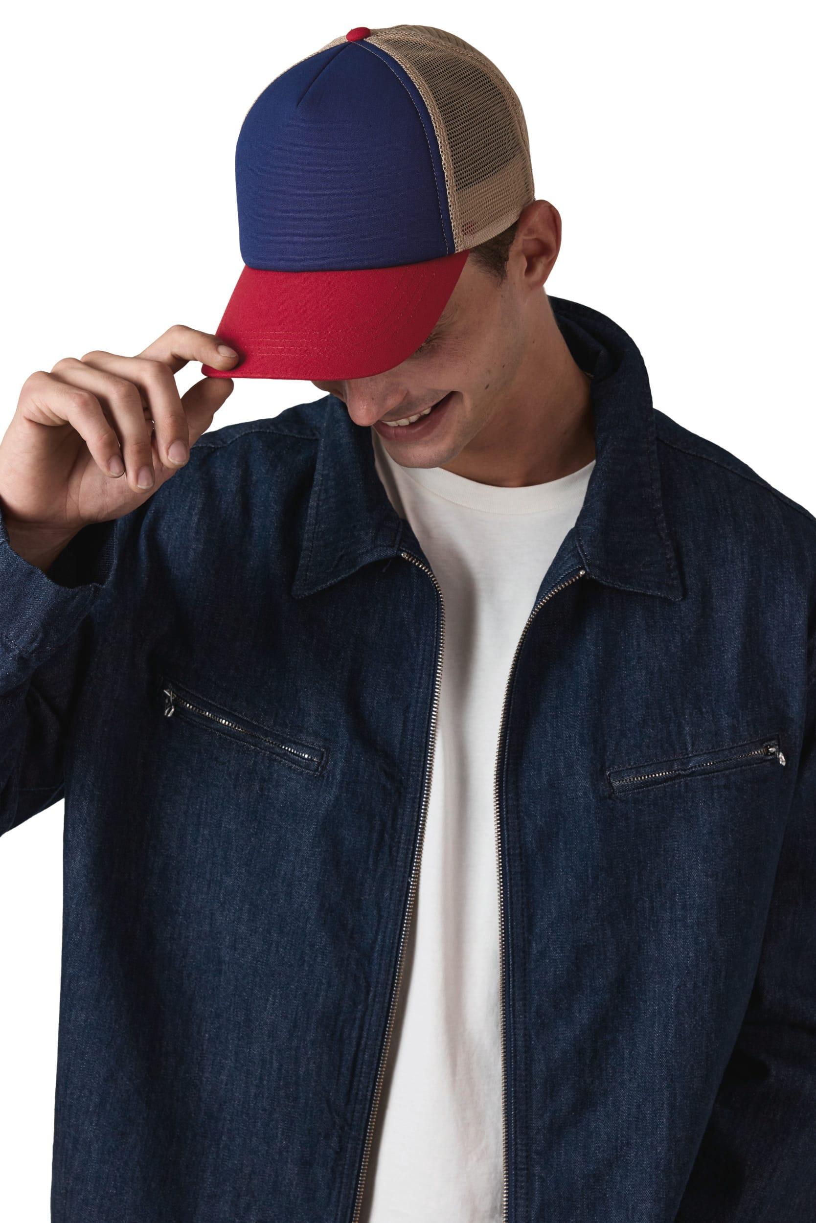 Casquette trucker 5 panneaux en coton canvas - K-up Gold Label