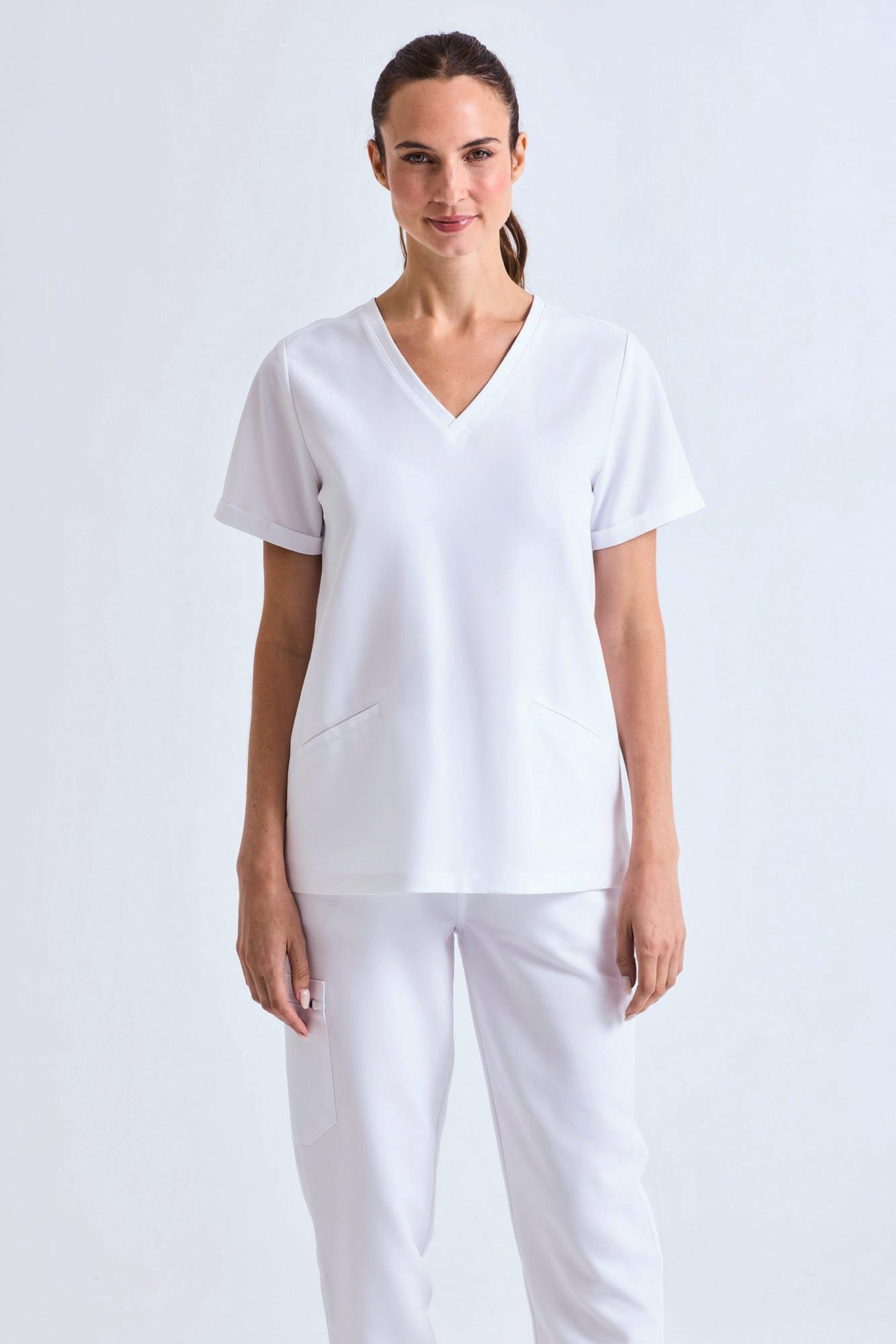 Tunique stretch manches courtes femme