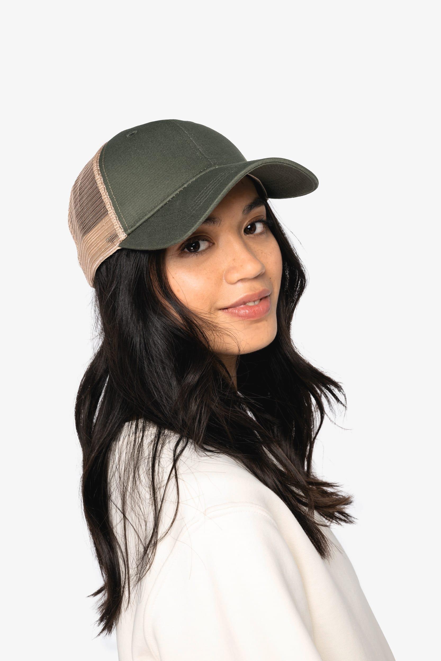 Casquette trucker écoresponsable 6 panneaux unisexe