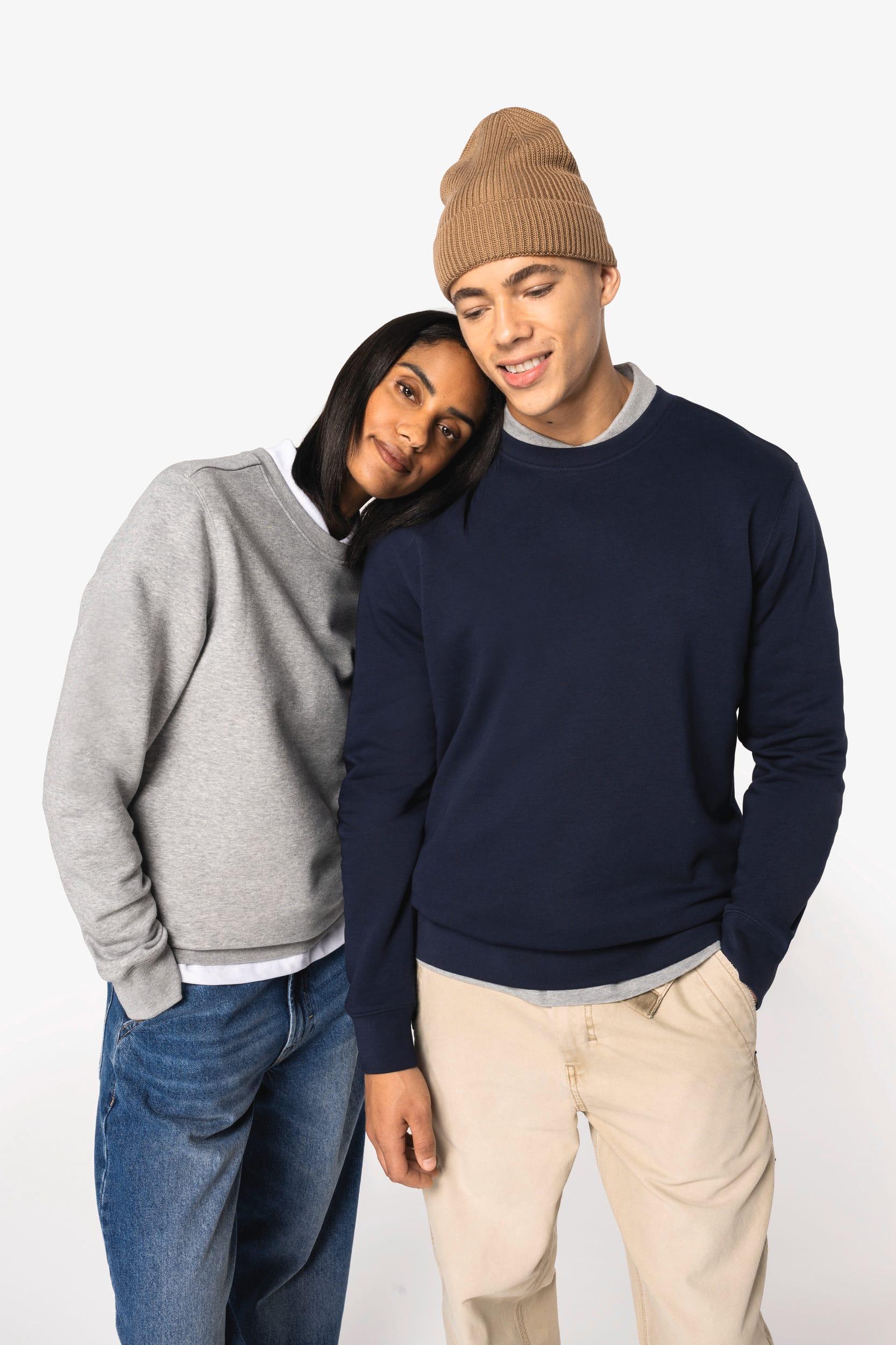 Sweat-shirt écoresponsable à col rond unisexe