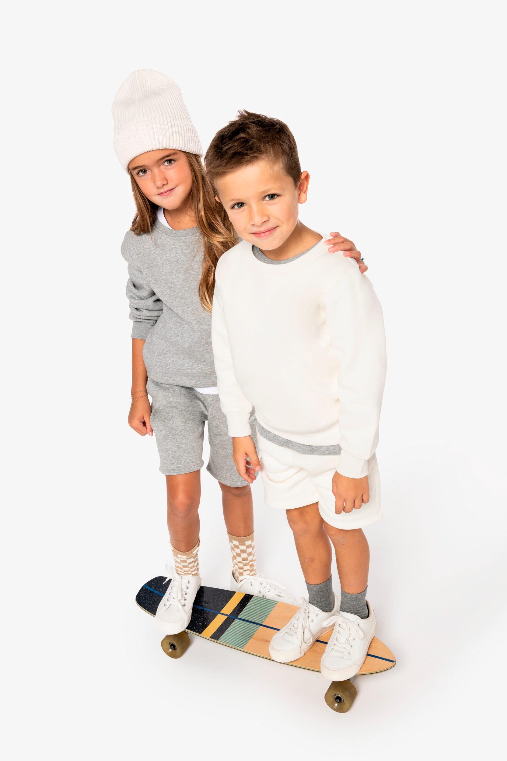 Sweat-shirt écoresponsable à col rond enfant