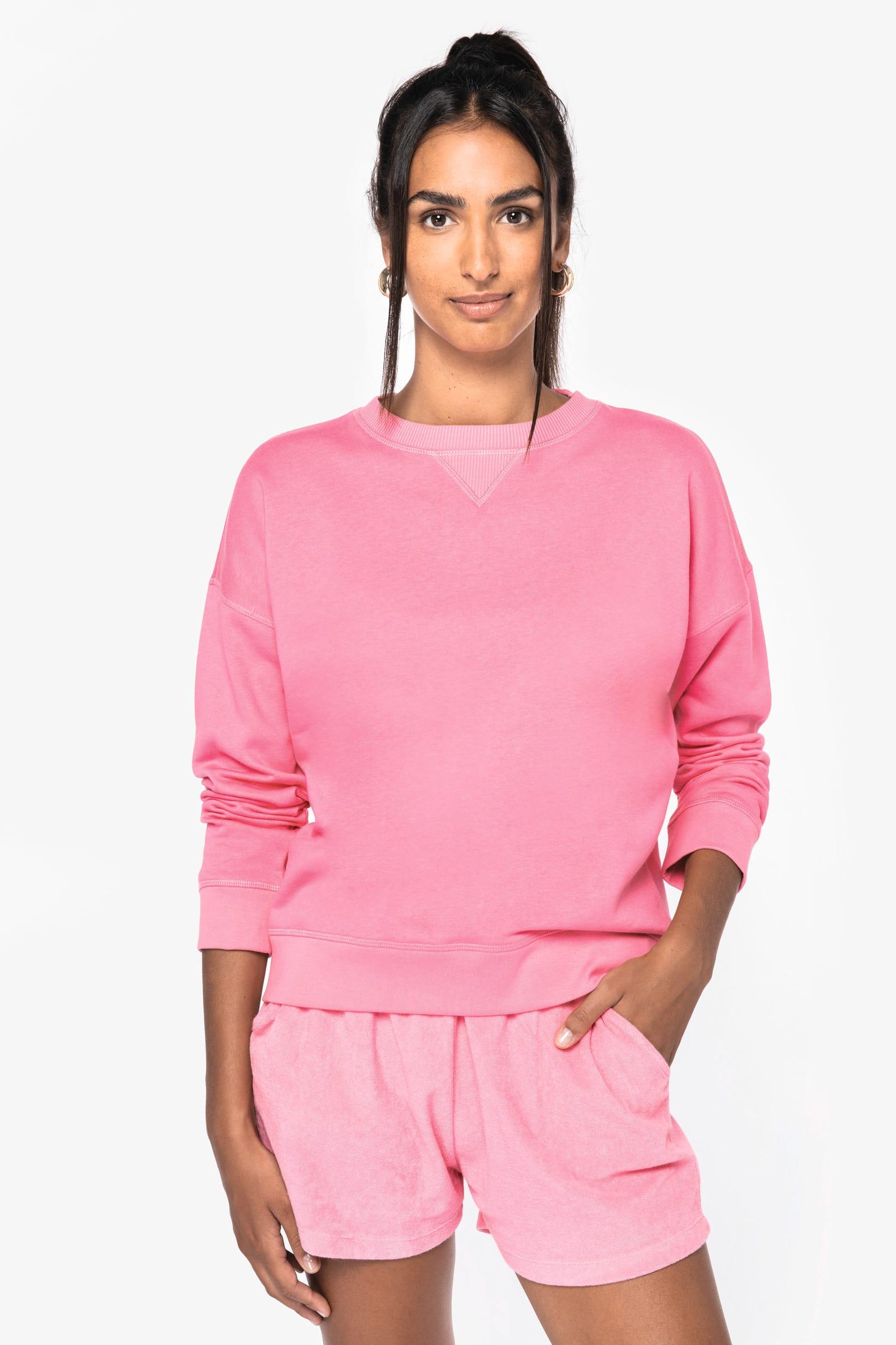 Sweat-shirt écoresponsable à épaules tombantes femme