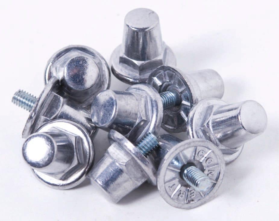Pack de 100 crampons alu hexagonaux