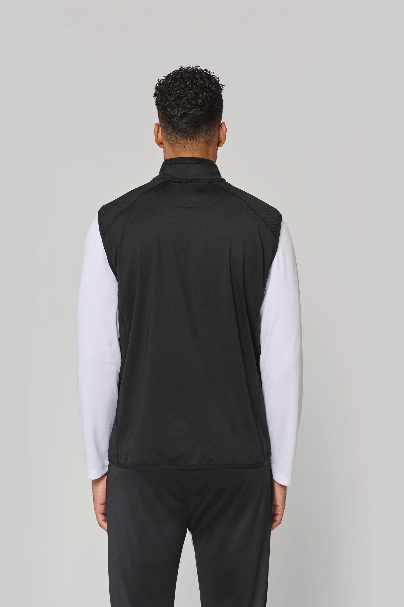 Veste sport bi-matière sans manches unisexe