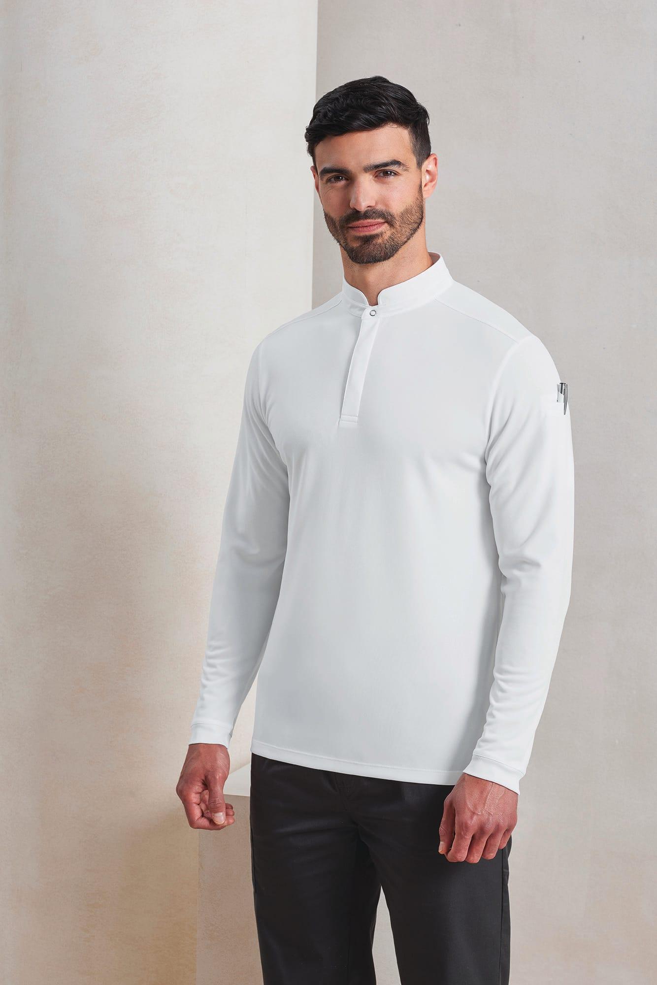 Polo de cuisinier Coolchecker Essential à manches longues