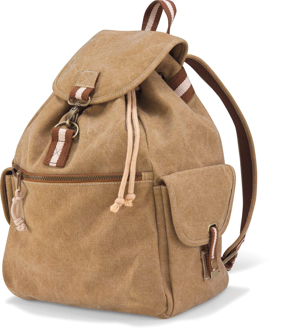 Sac à dos vintage en toile