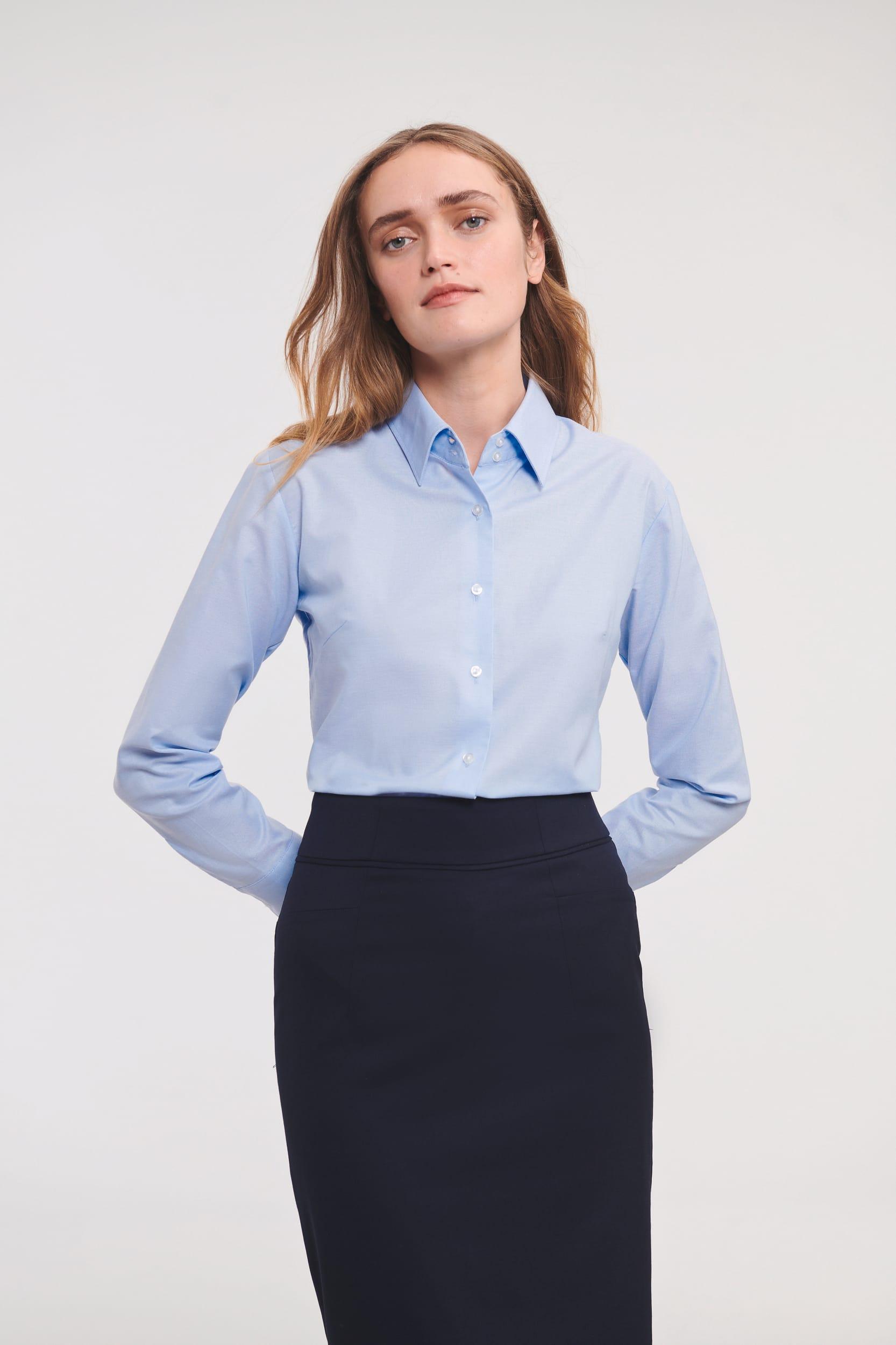 Chemise femme manches longues Oxford