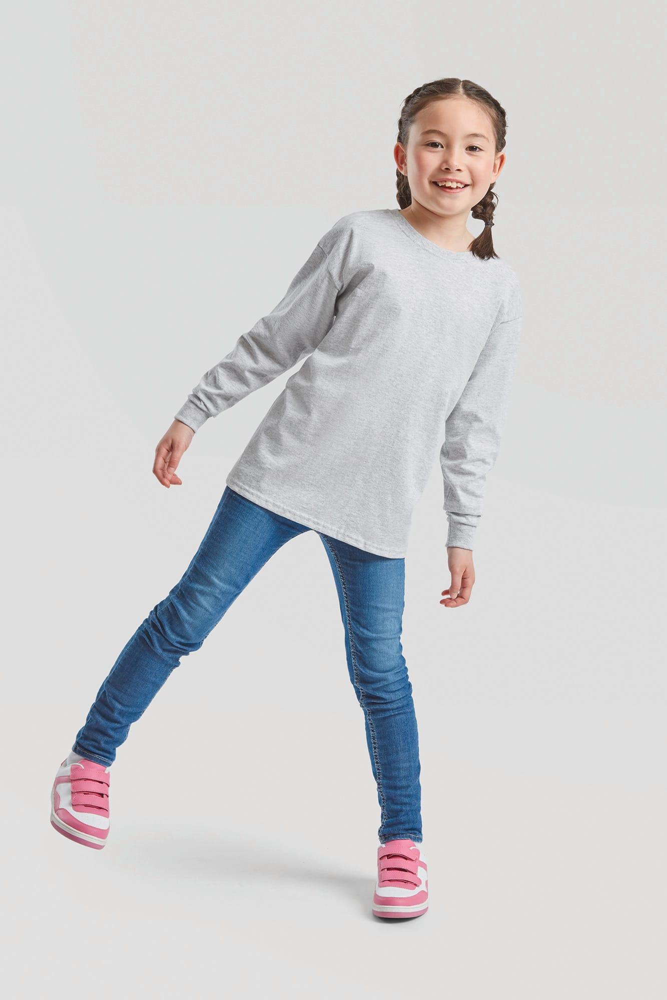 T-shirt enfant manches longues Valueweight (61-007-0)