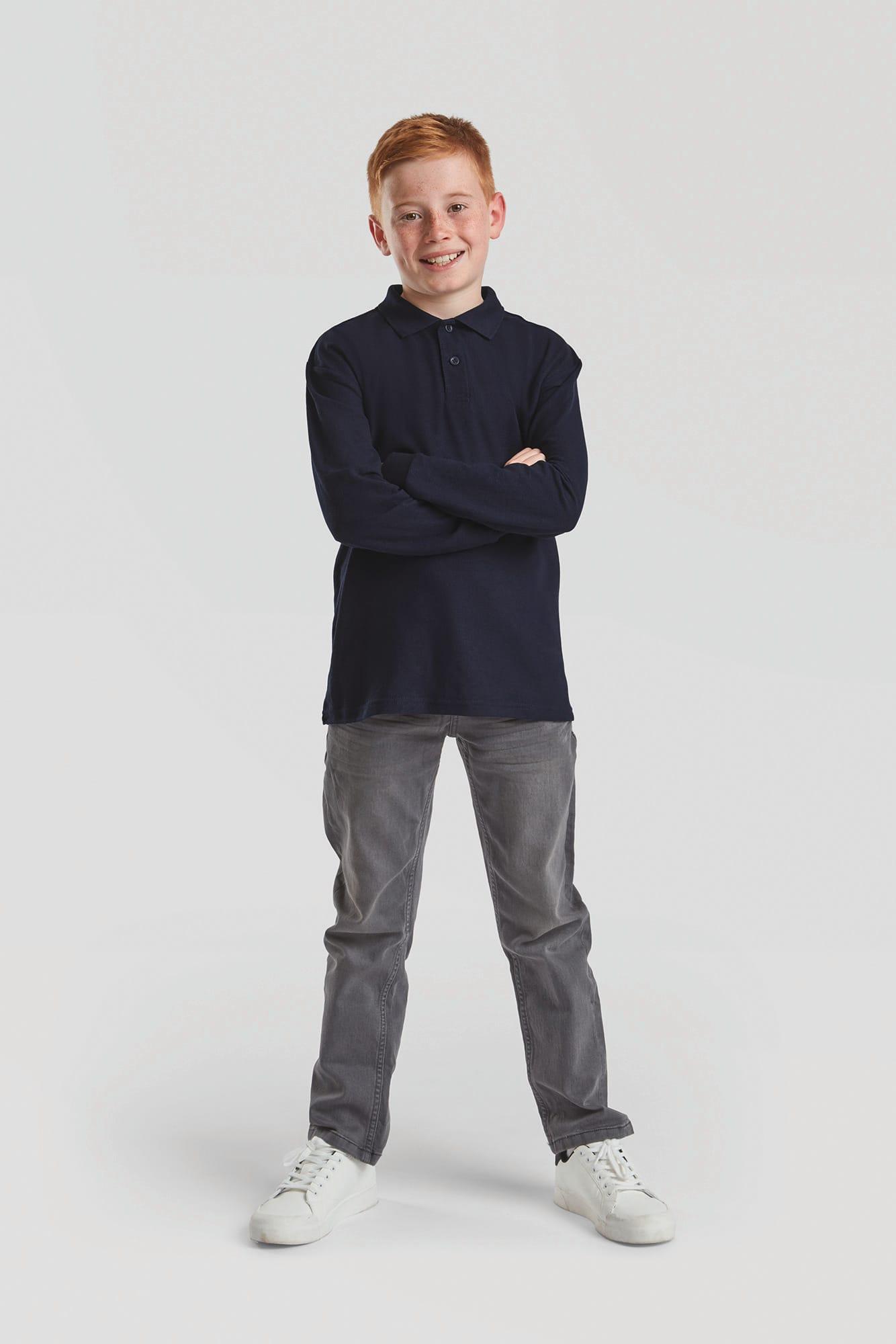 Polo enfant 65/35 manches longues