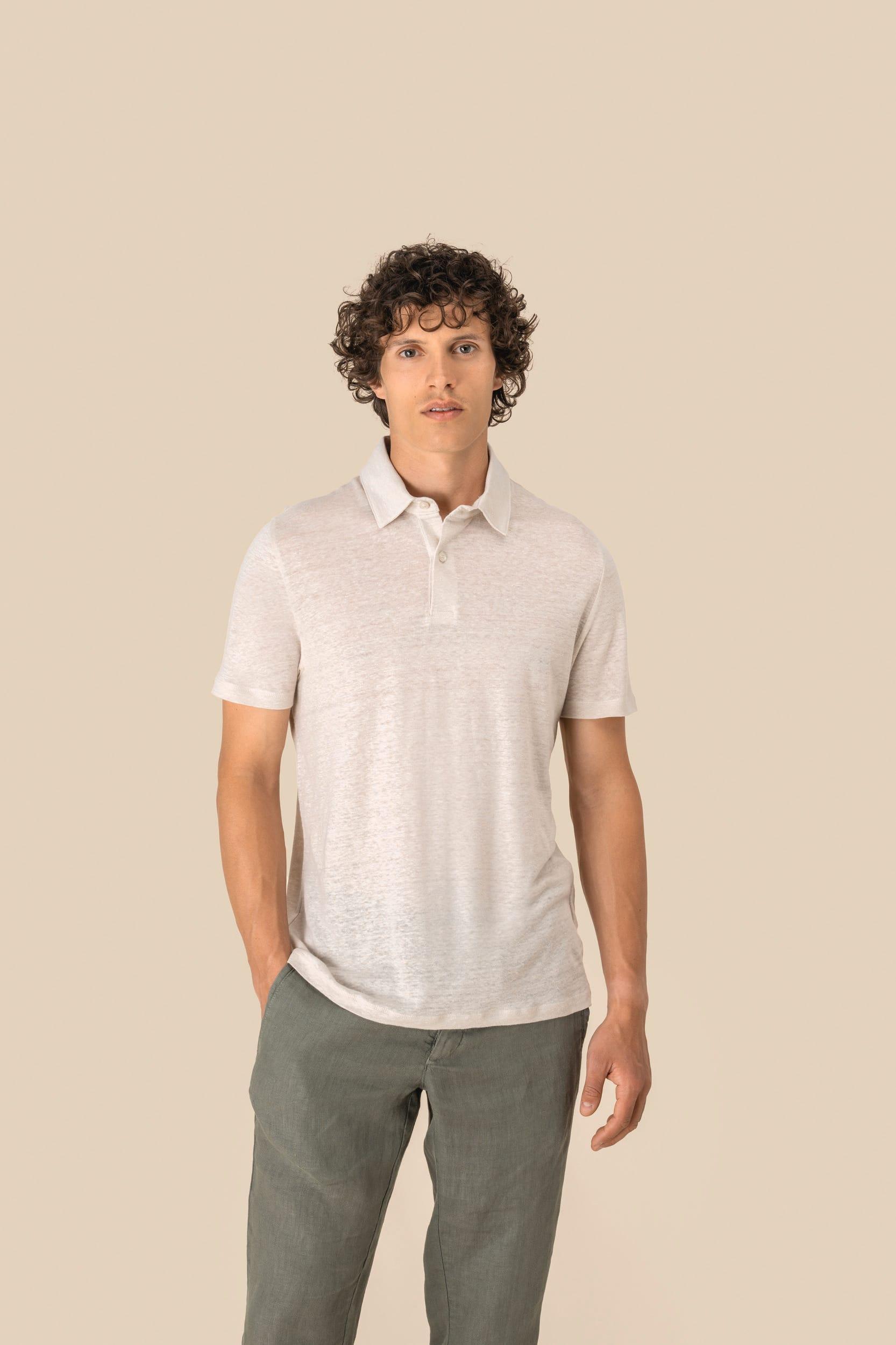 Polo en lin homme