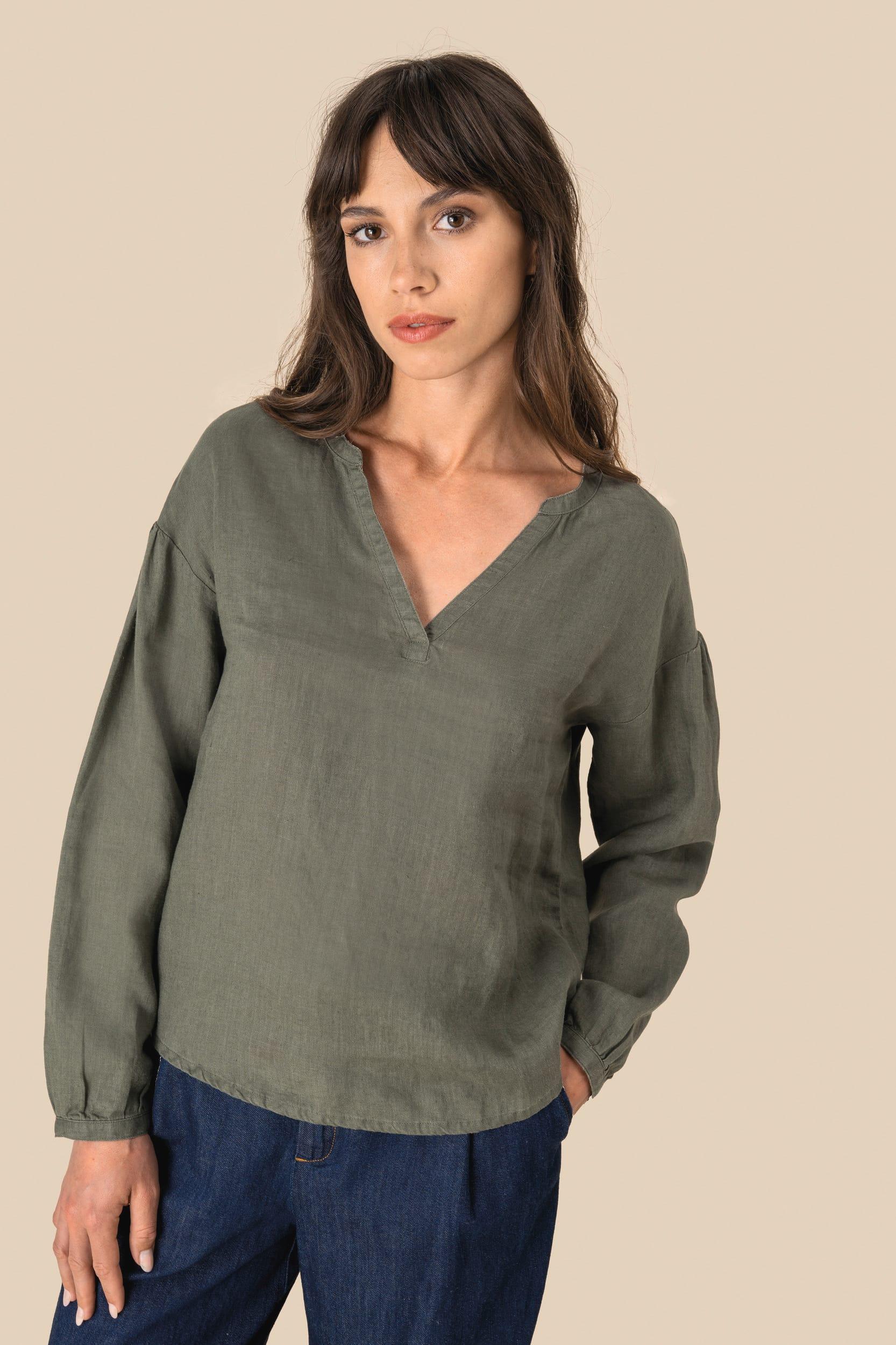 Blouse en lin femme