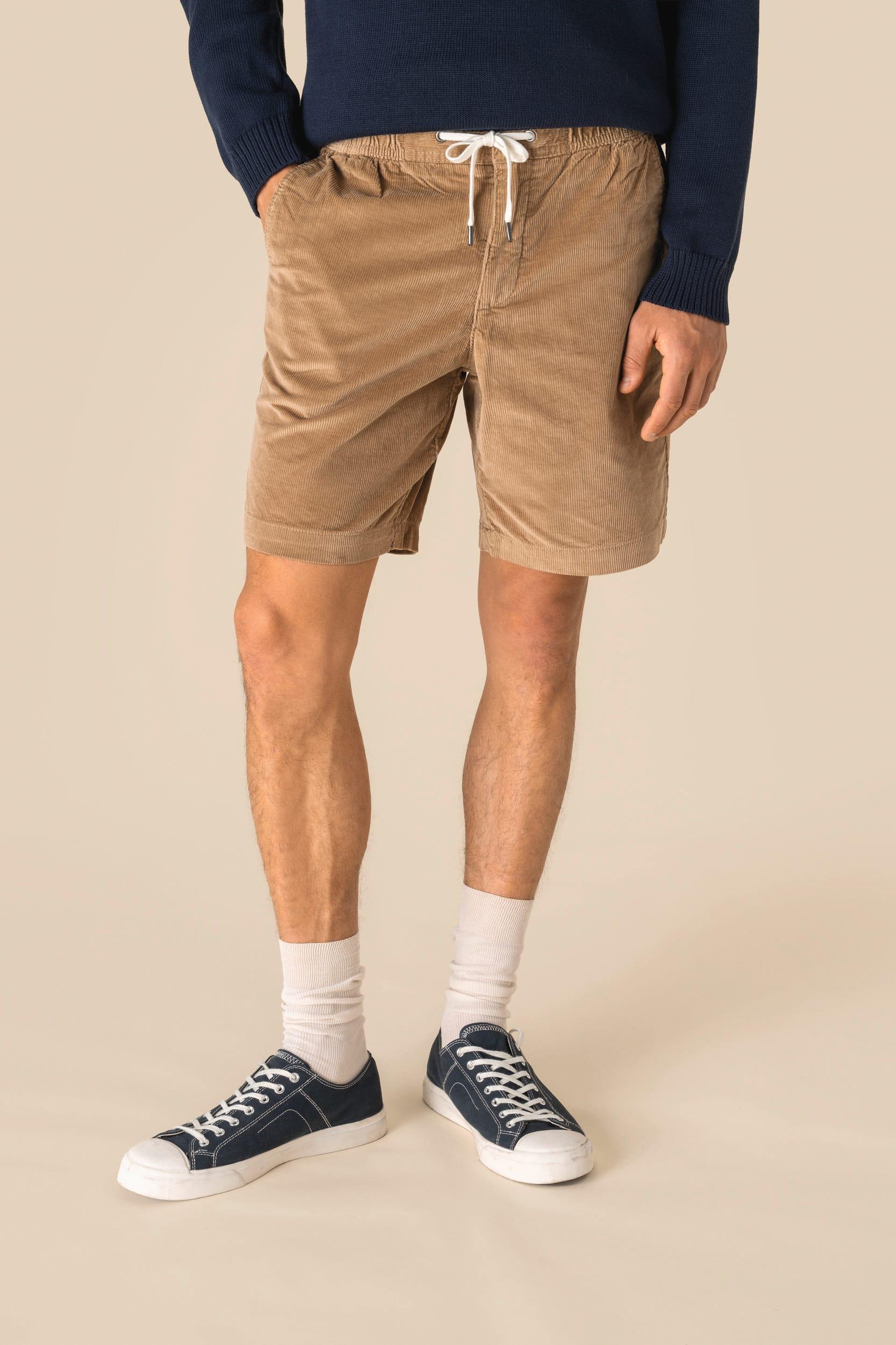 Short écoresponsable en velours côtelé homme