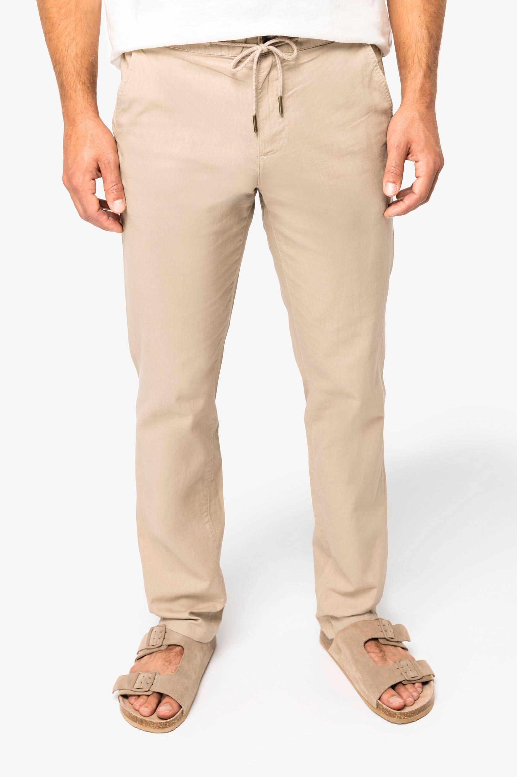 Pantalon écoresponsable en lin et coton bio homme