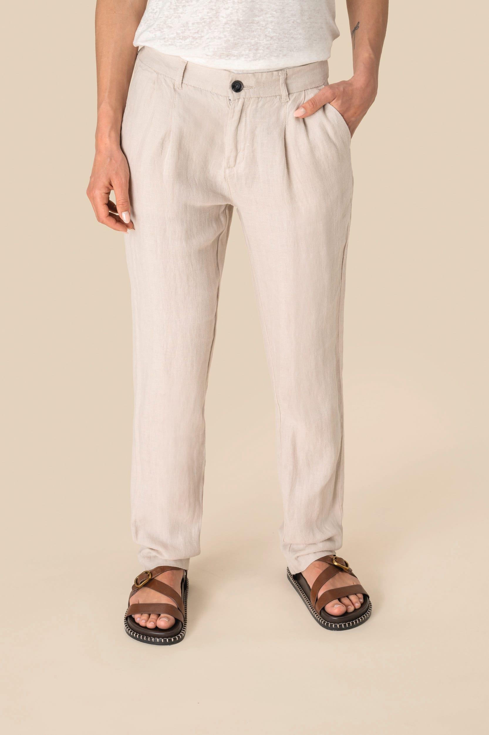 Pantalon en lin femme