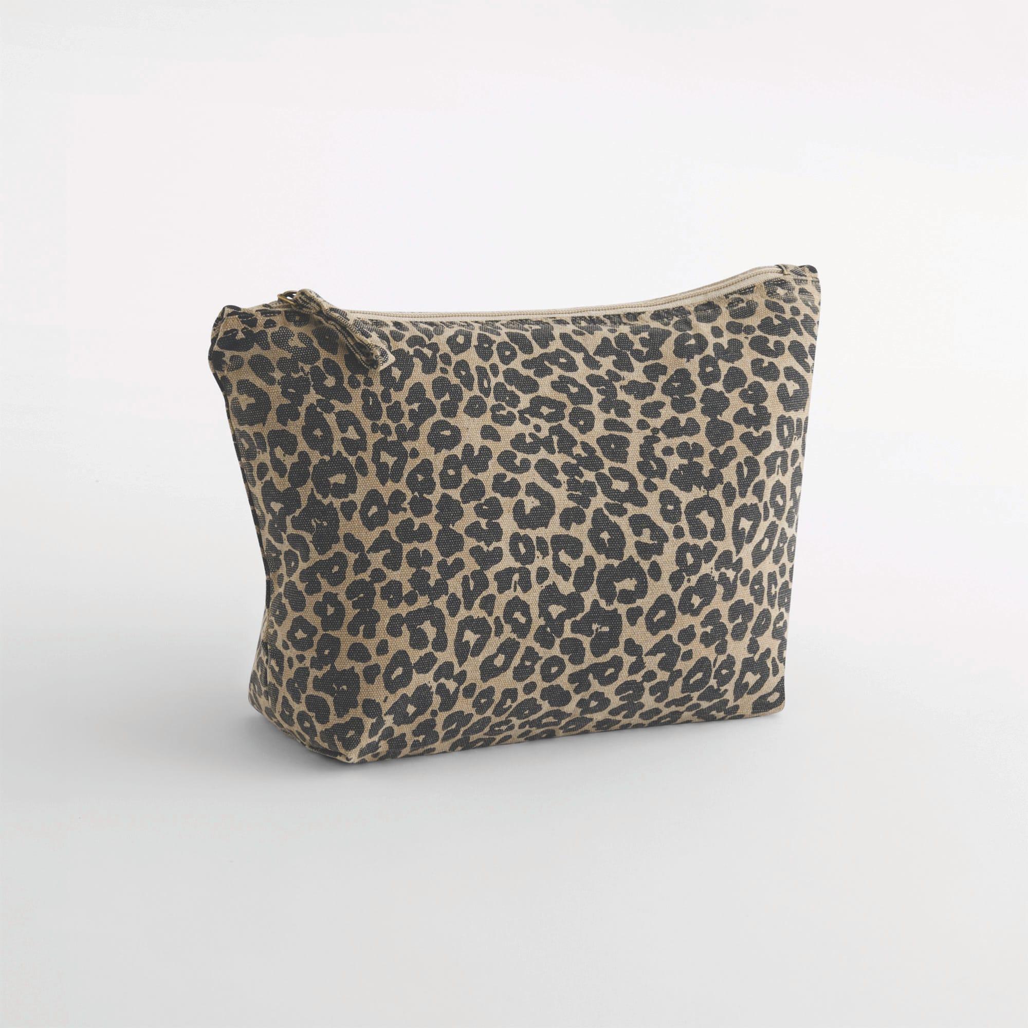 Pochette en toile imprimé léopard
