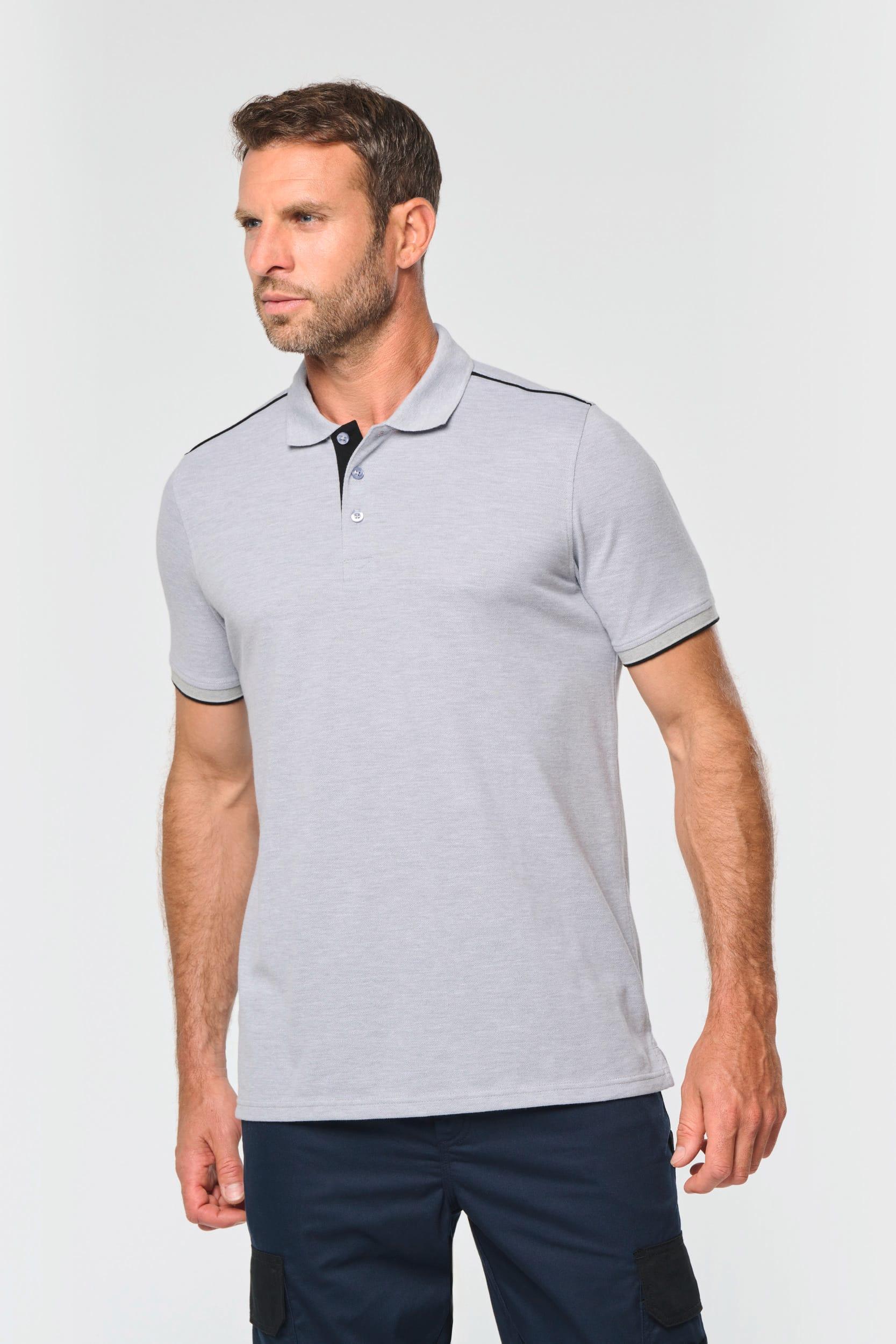 Polo Day To Day contrasté manches courtes homme