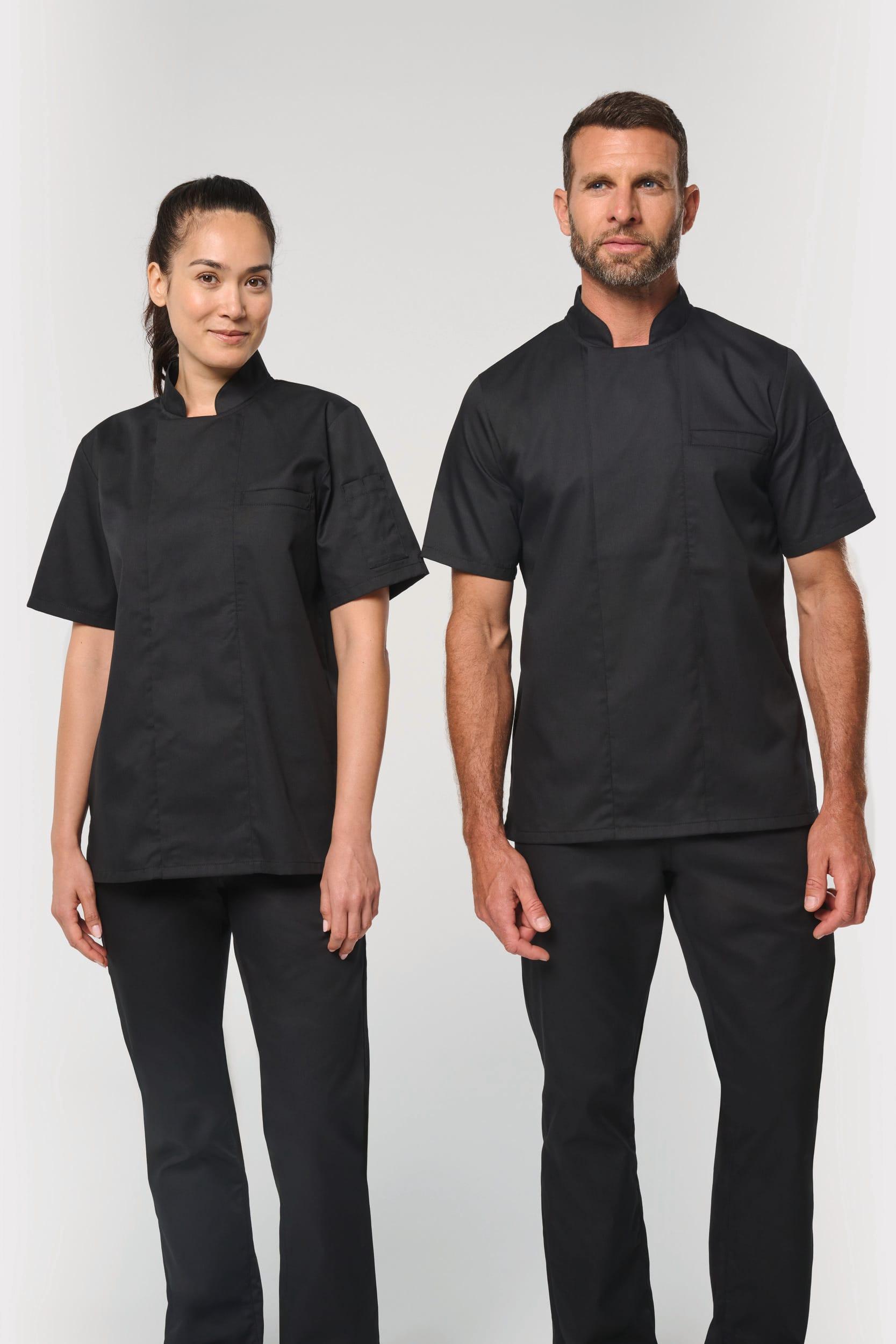 Veste de cuisine écoresponsable manches courtes unisexe