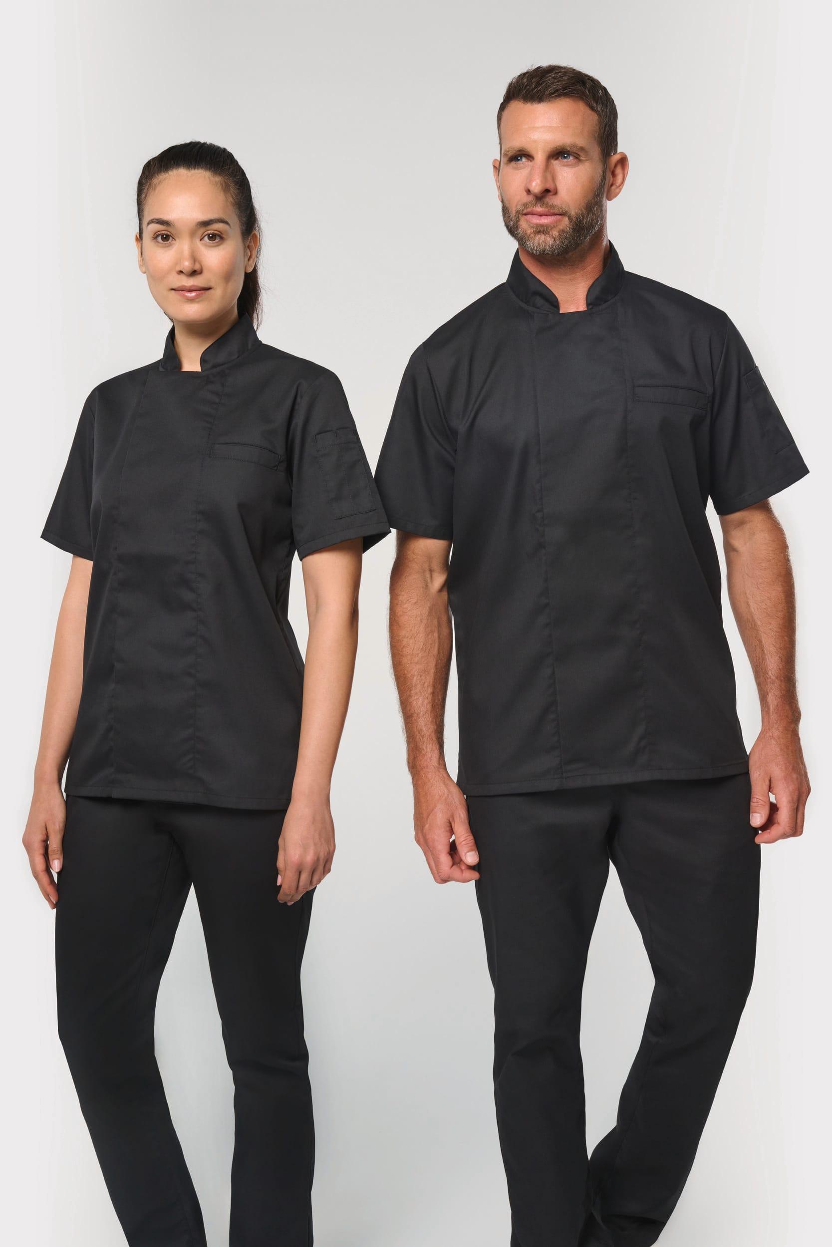 Veste de cuisine écoresponsable et respirante manches courtes unisexe