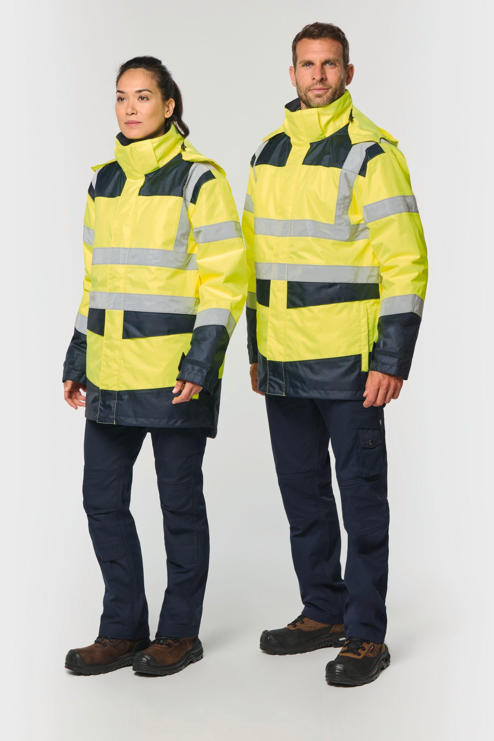 Parka de sécurité recyclée 4 en 1 unisexe