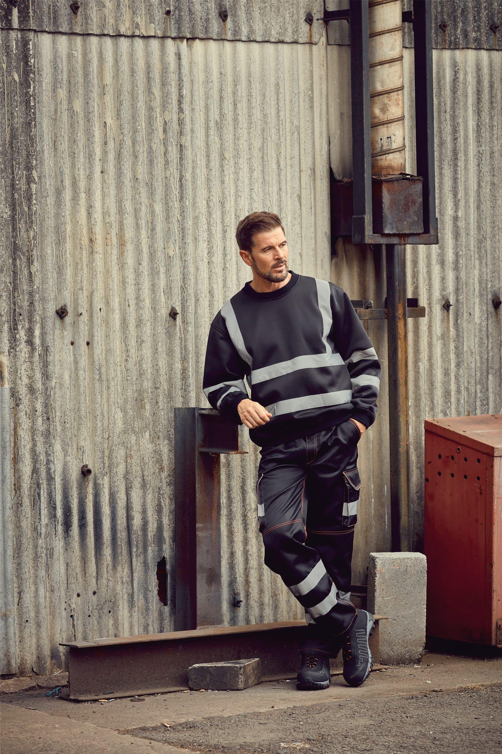 Sweat-shirt haute visibilité col rond
