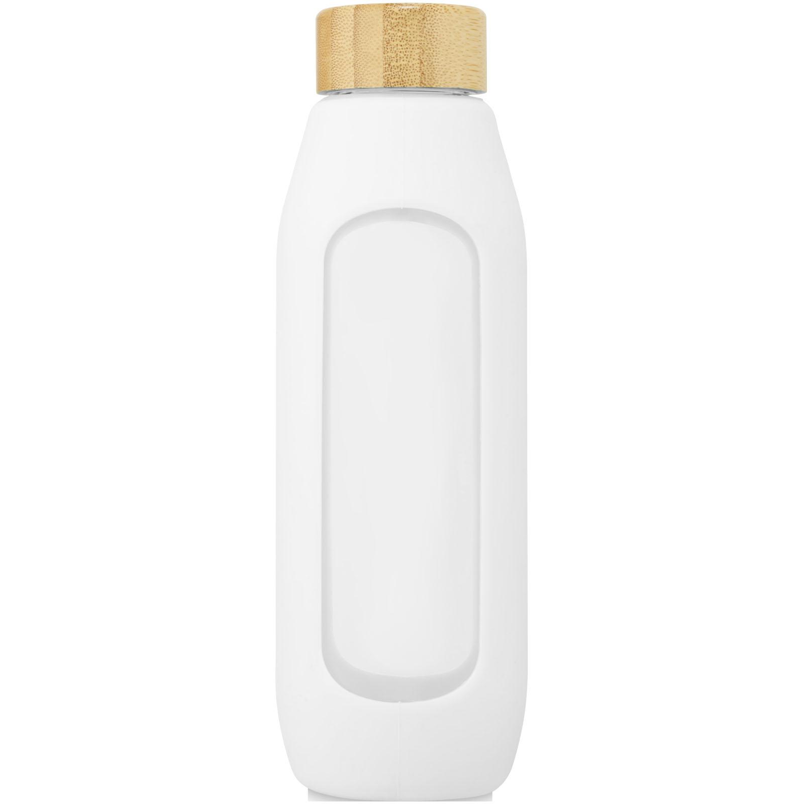 Bouteille Tidan de 600 ml en verre borosilicate avec grip en silicone