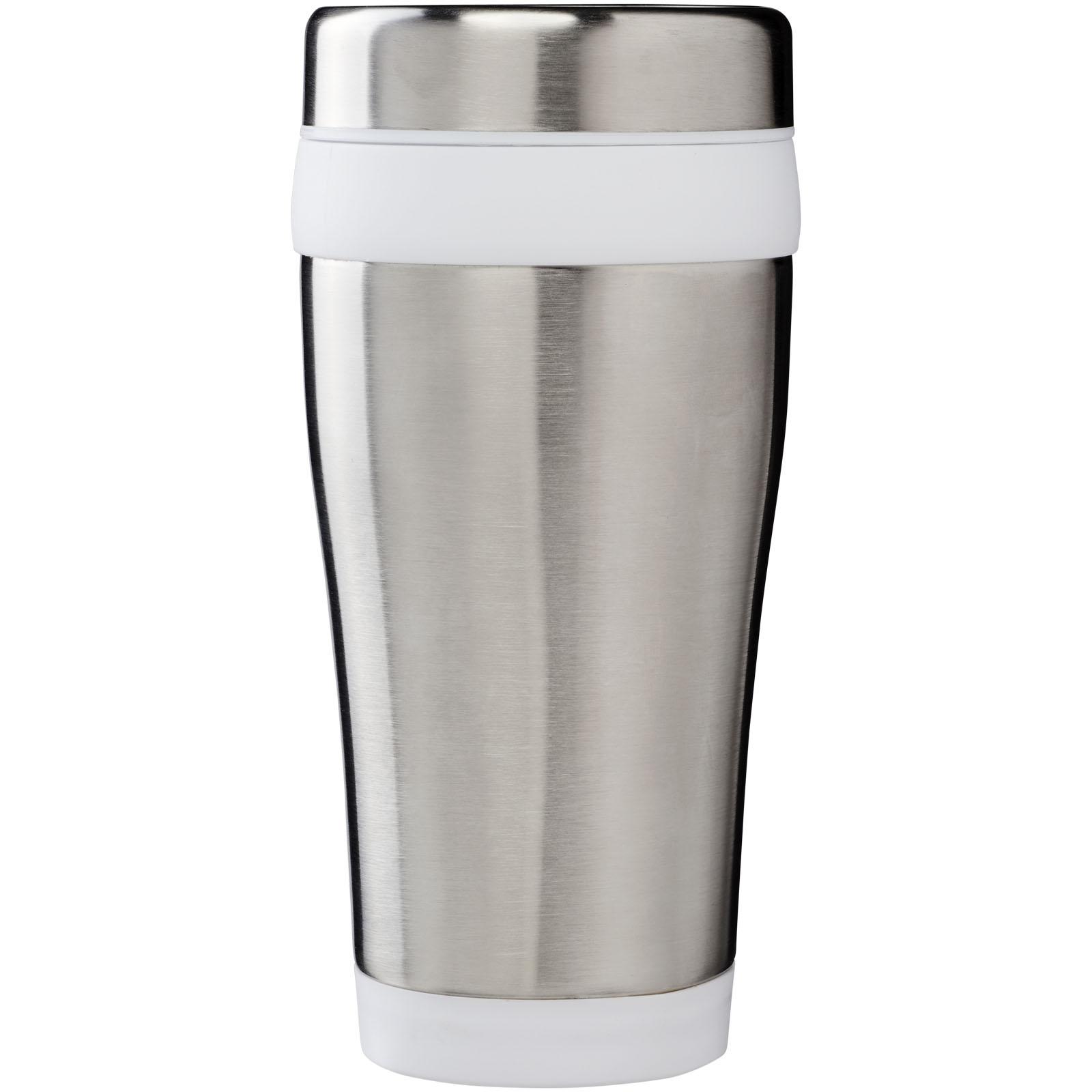 Gobelet avec isolation Elwood de 410 ml en acier inoxydable recyclé certifié RCS 