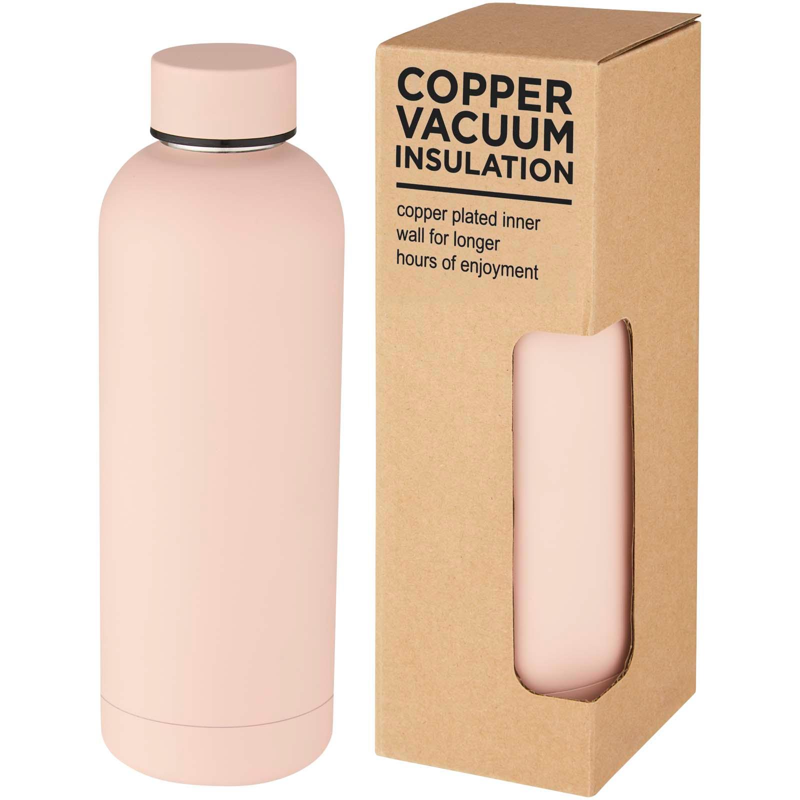 Bouteille isotherme Spring de 500 ml avec isolation sous vide et couche de cuivre