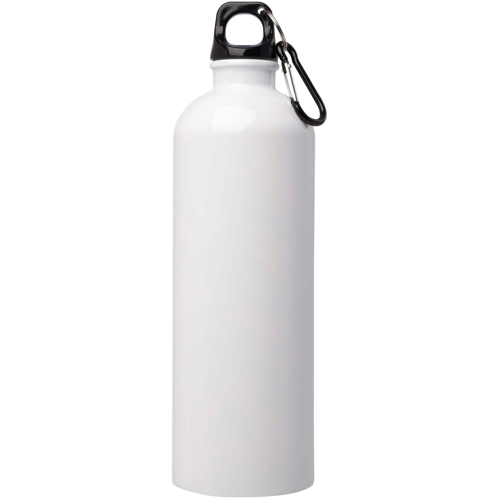 Bouteille d'eau Oregon de 750 ml simple paroi en acier recyclé certifié RCS avec mousqueton