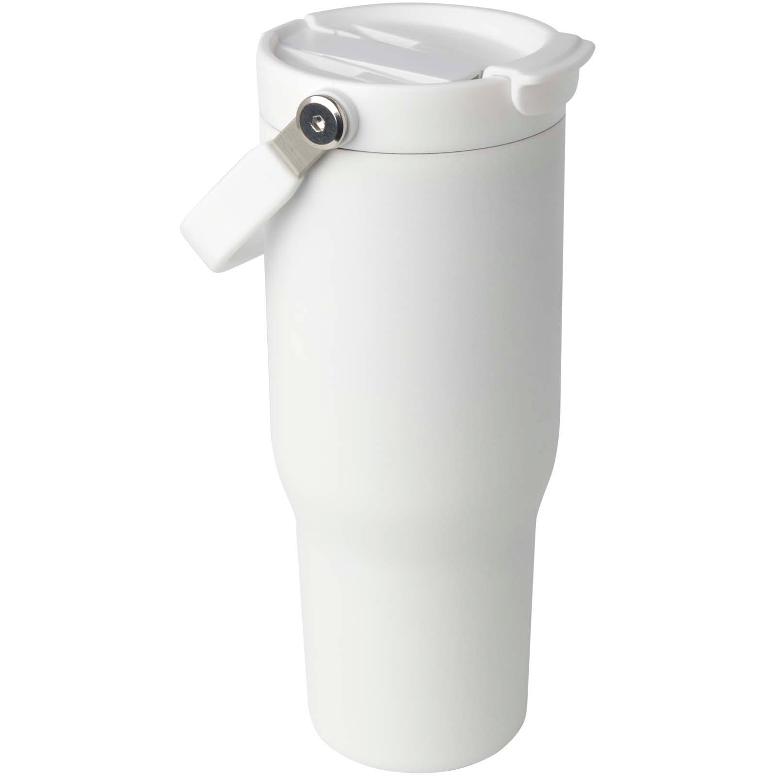 Gobelet avec isolation sous vide Bronx en cuivre et acier inoxydable recyclé certifié RCS Bronx de 900 ml avec couvercle à double fonction