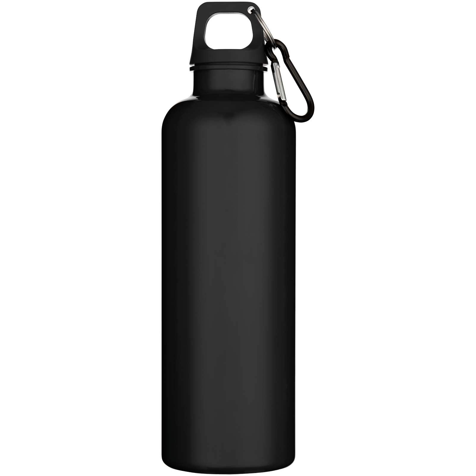 Bouteille d’eau Oregon de 750 ml en plastique recyclé uni certifié RCS avec mousqueton