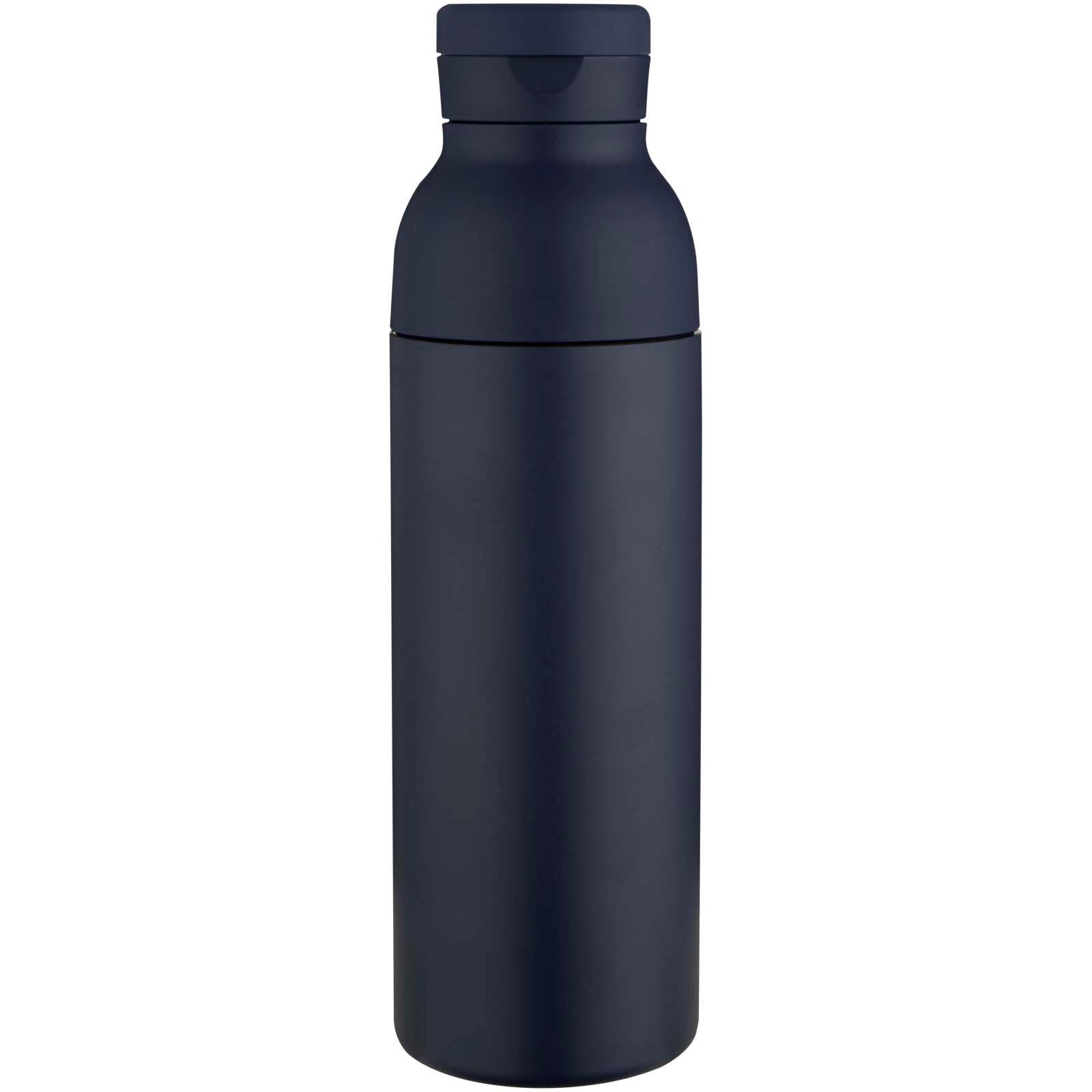 Bouteille d’eau Illuminate de 650 ml en acier inoxydable recyclé à double paroi RCS avec couvercle 3 pièces