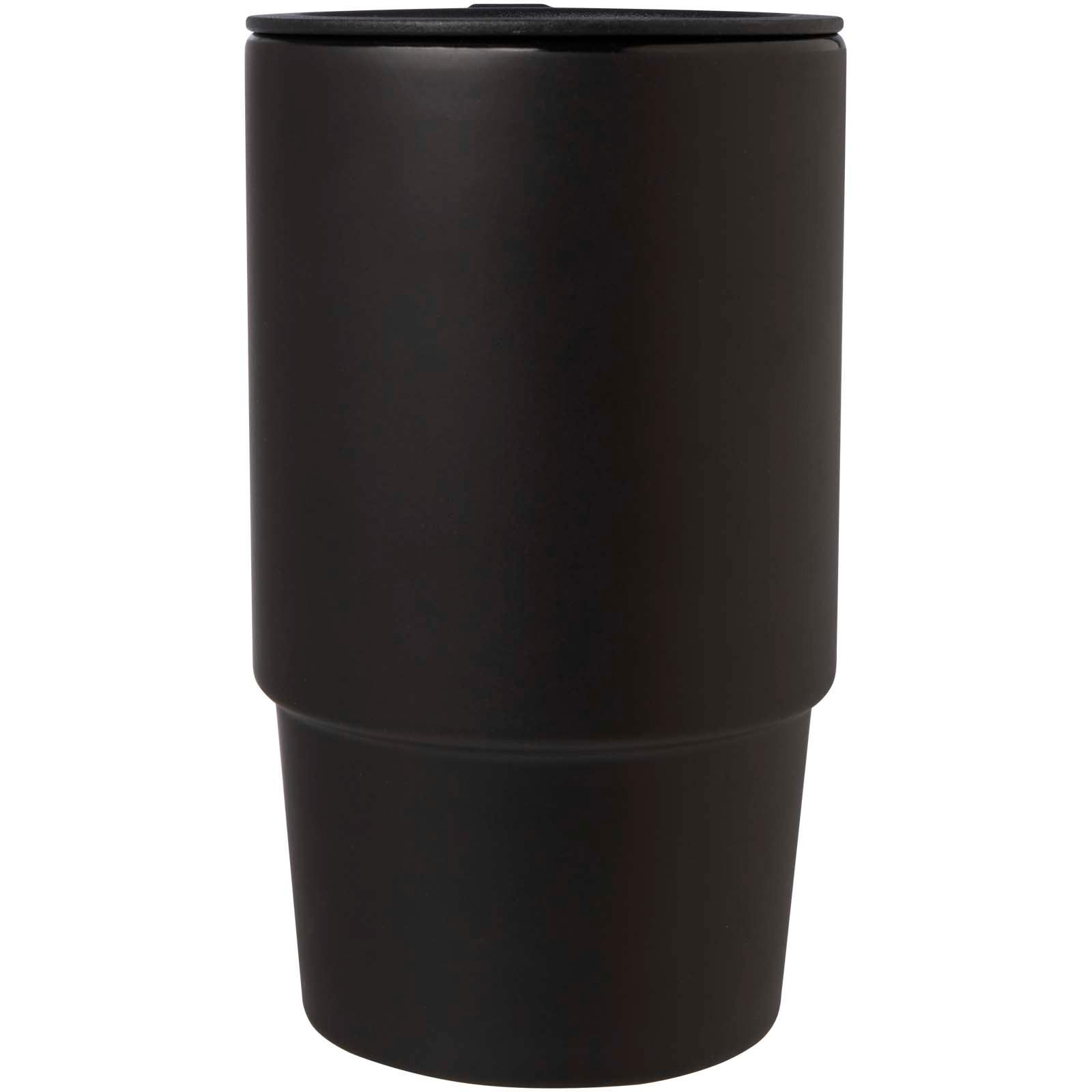 Mug Carter en céramique de 450 ml avec couvercle en plastique